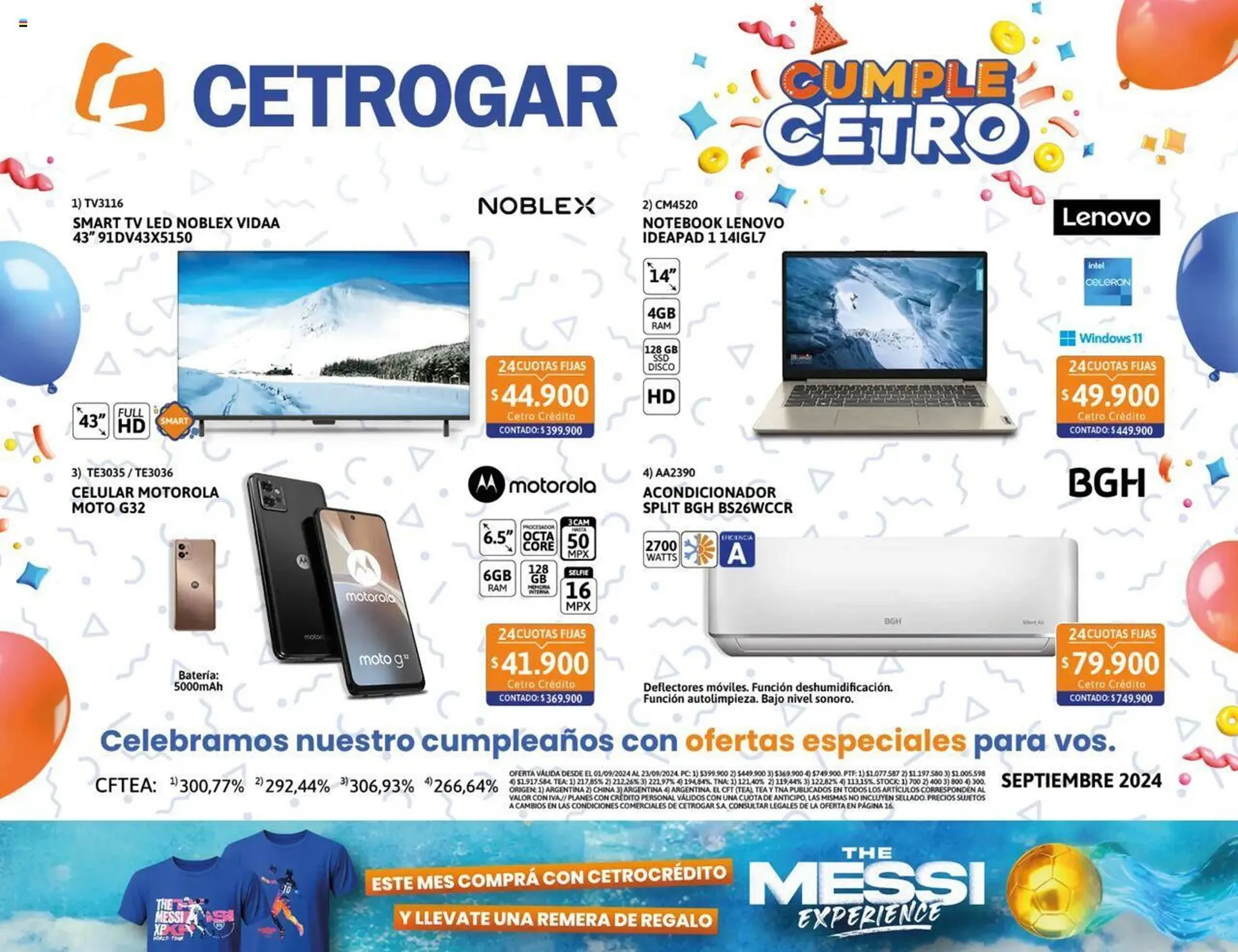 Ofertas de Catálogo Cetrogar 1 de septiembre al 30 de septiembre 2024 - Página 1 del catálogo