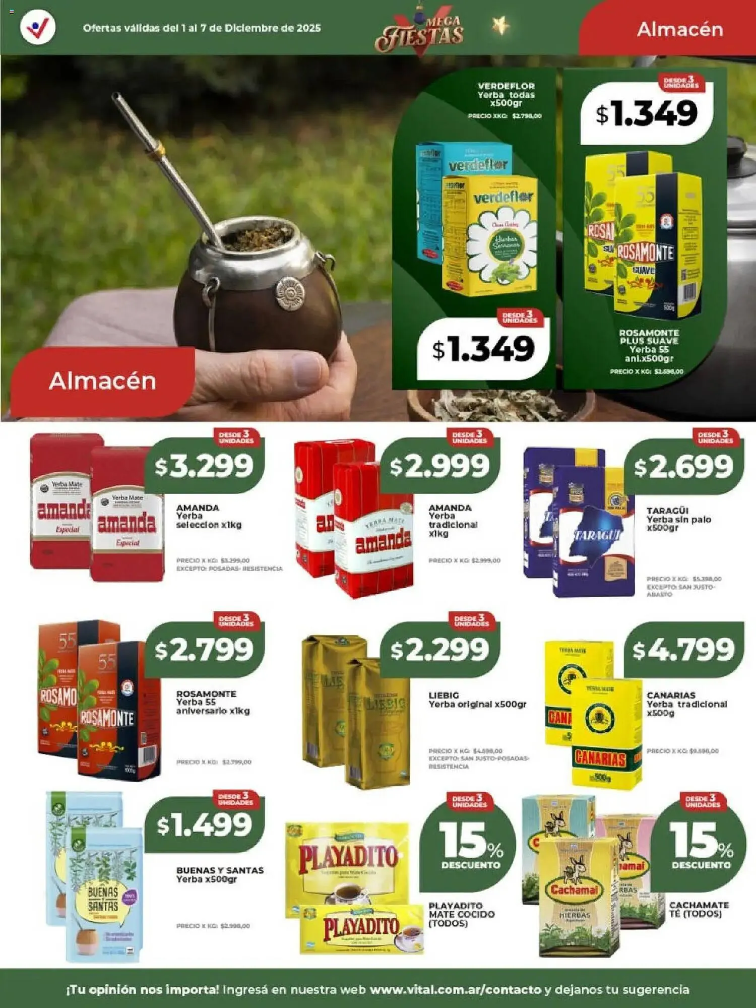 Ofertas de Catálogo Supermayorista Vital 1 de diciembre al 8 de diciembre 2025 - Página 17 del catálogo