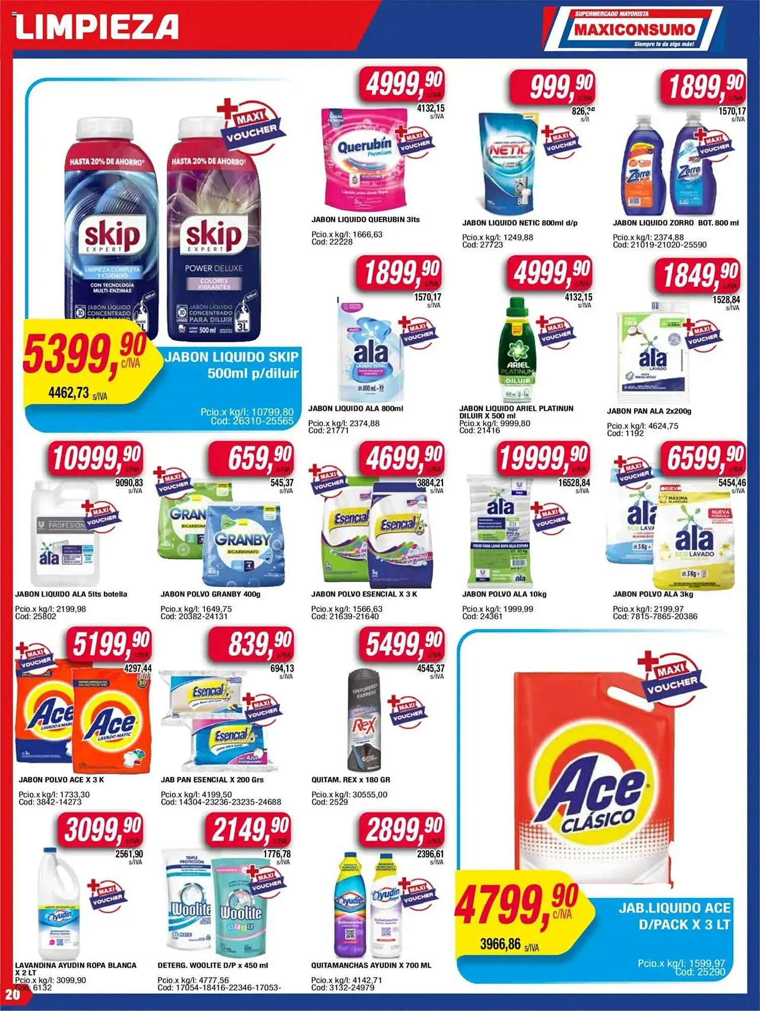 Ofertas de Catálogo Maxiconsumo 18 de agosto al 25 de agosto 2025 - Página 20 del catálogo