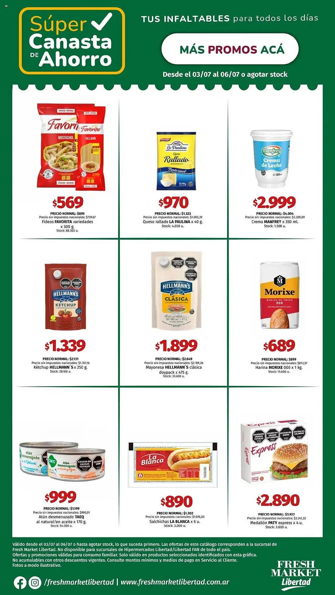 Ofertas de Catálogo Hipermercado Libertad 3 de julio al 7 de julio 2025 - Página 1 del catálogo