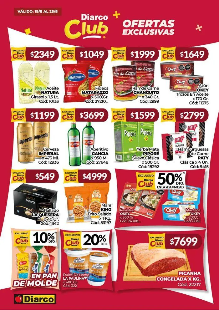 Ofertas de Diarco Ofertas Sur 19 de agosto al 25 de agosto 2024 - Página 7 del catálogo