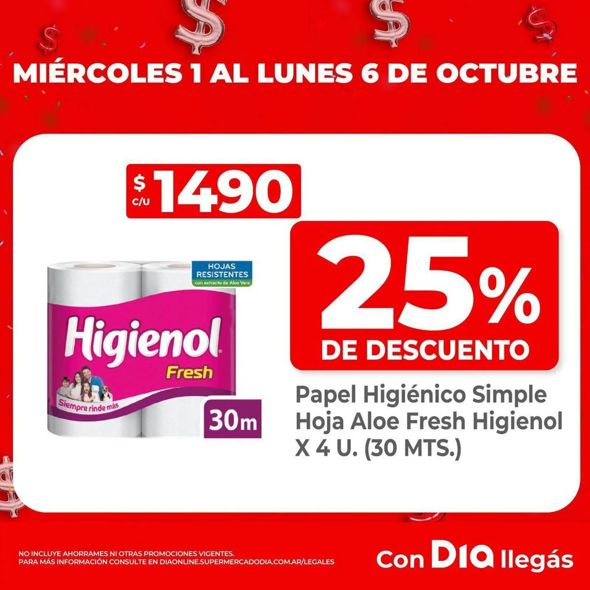 Ofertas de Folleto Supermercados DIA 4 de octubre al 6 de octubre 2025 - Página 1 del catálogo