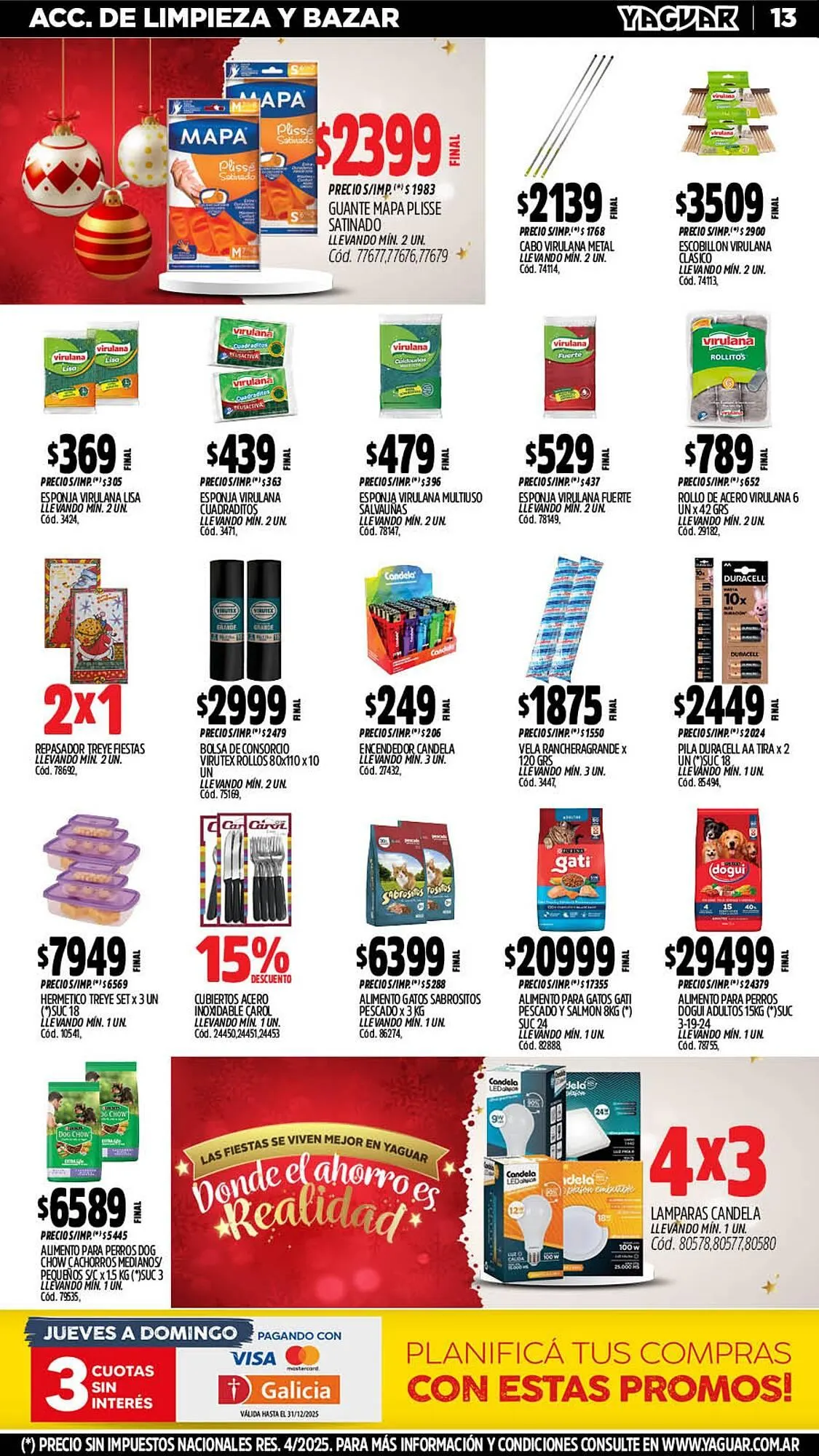 Ofertas de Catálogo Supermercados Yaguar 15 de diciembre al 21 de diciembre 2025 - Página 16 del catálogo