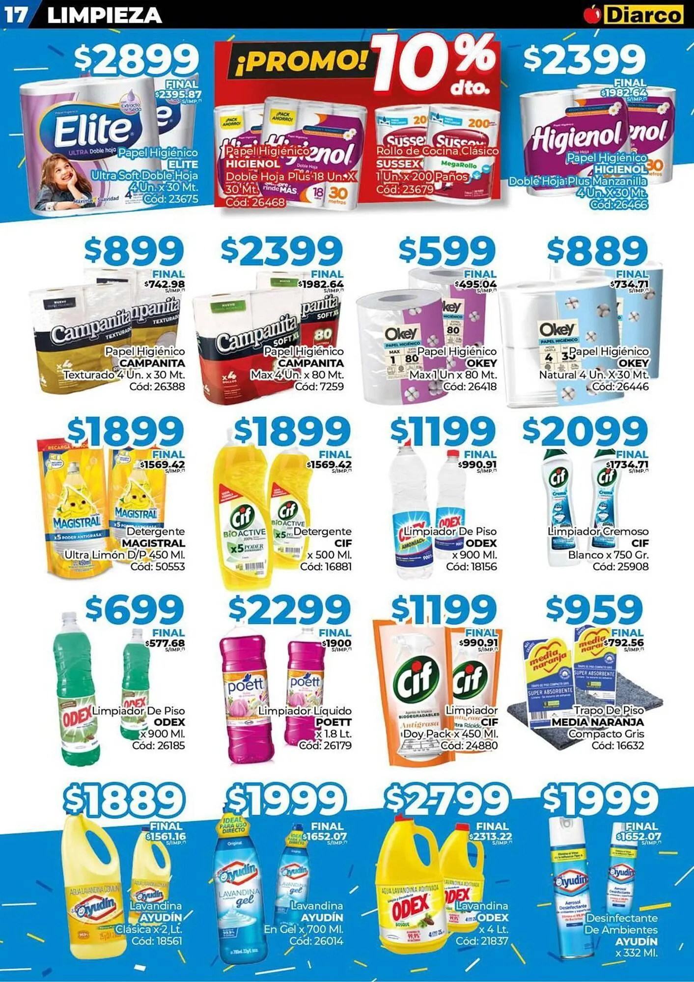 Ofertas de Catálogo Diarco 11 de agosto al 15 de agosto 2025 - Página 17 del catálogo