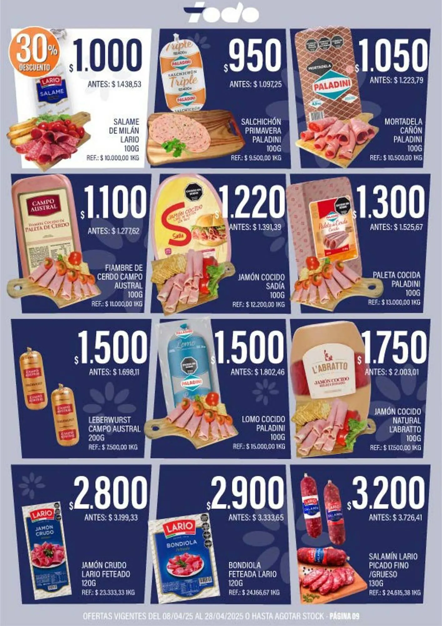 Ofertas de Catálogo Supermercados Todo 9 de abril al 28 de abril 2025 - Página 9 del catálogo