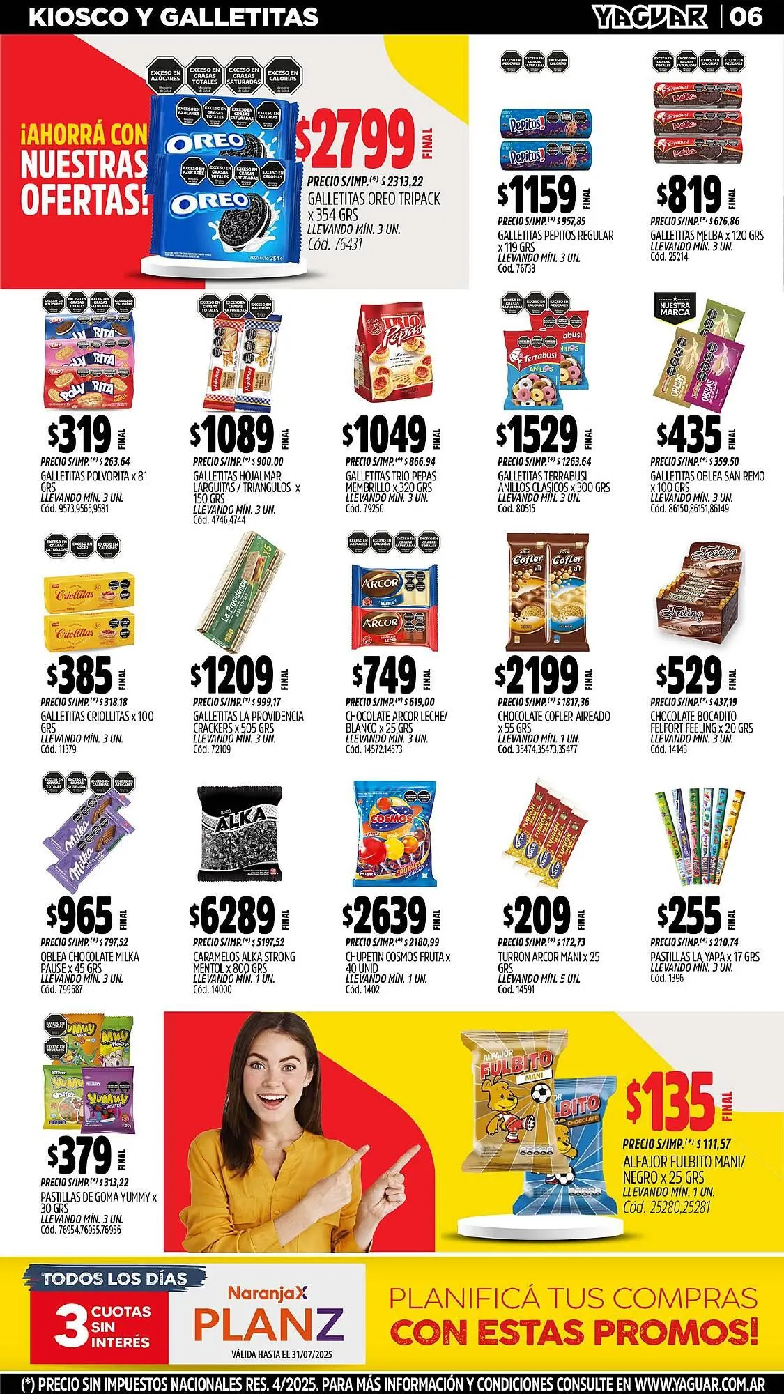 Ofertas de Catálogo Supermercados Yaguar 21 de julio al 28 de julio 2025 - Página 6 del catálogo