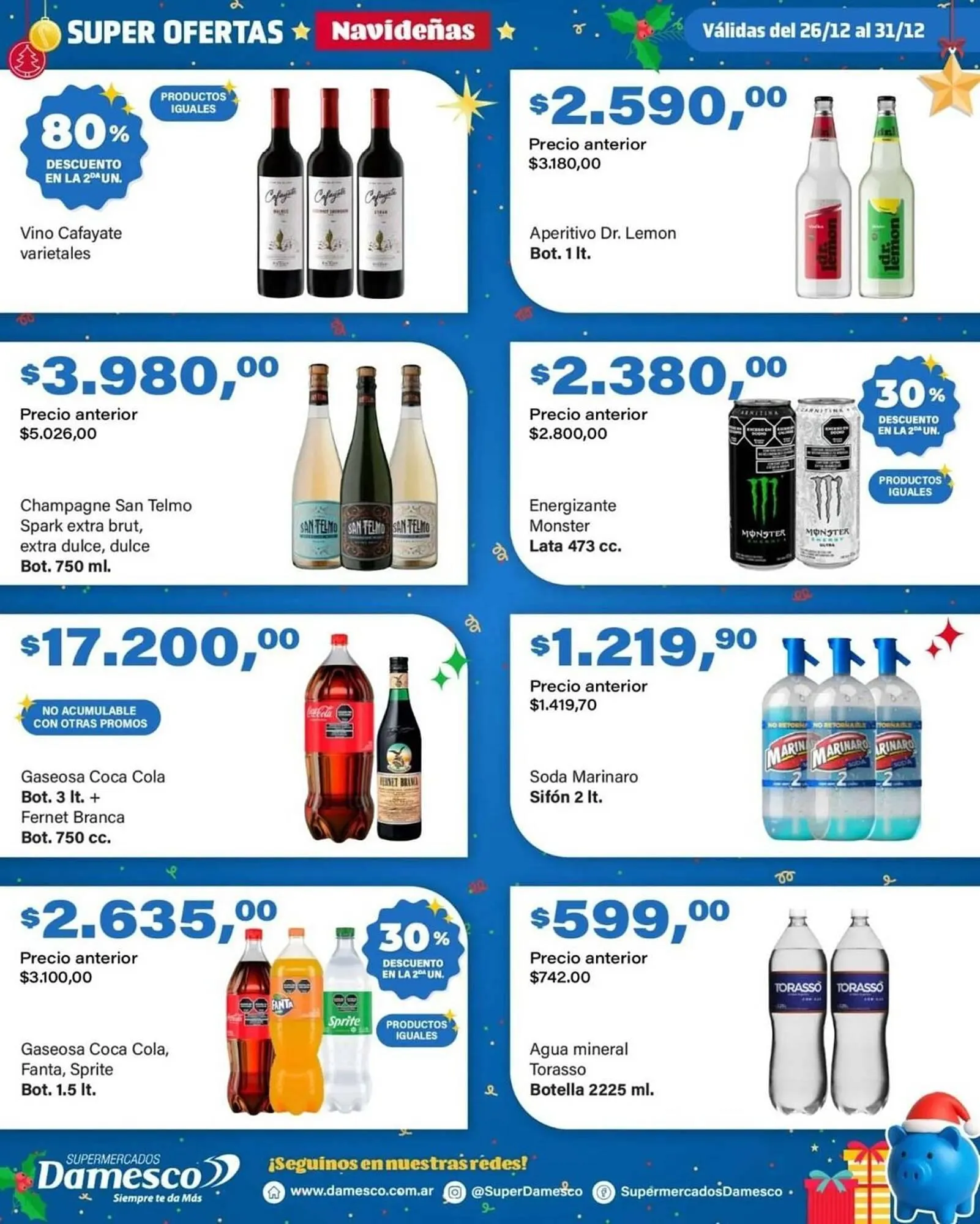 Ofertas de Catálogo Supermercados Damesco 26 de diciembre al 31 de diciembre 2025 - Página 1 del catálogo