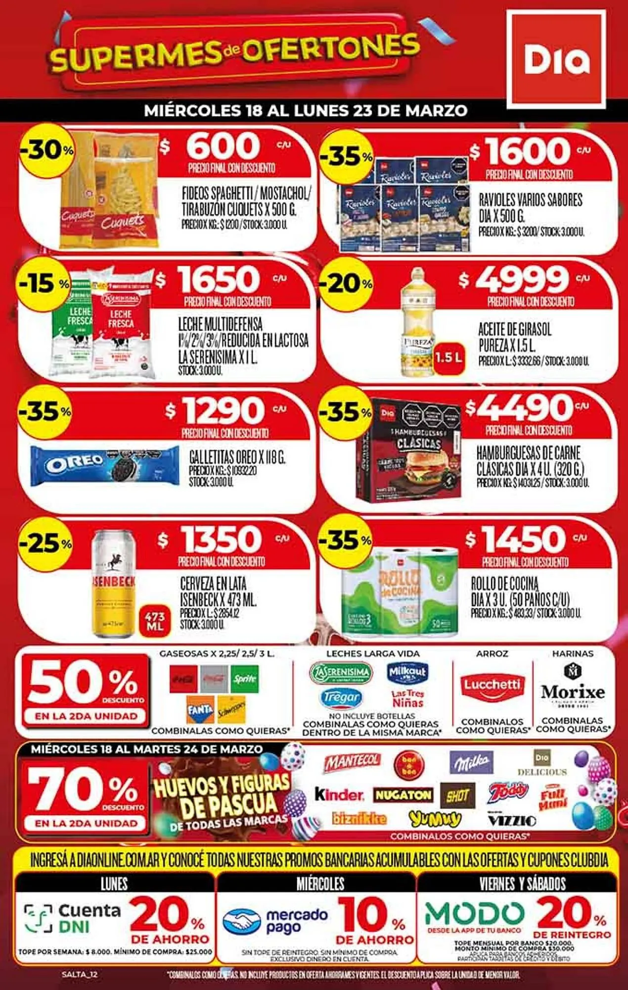 Ofertas de Folleto Supermercados DIA 17 de marzo al 23 de marzo 2026 - Página 1 del catálogo