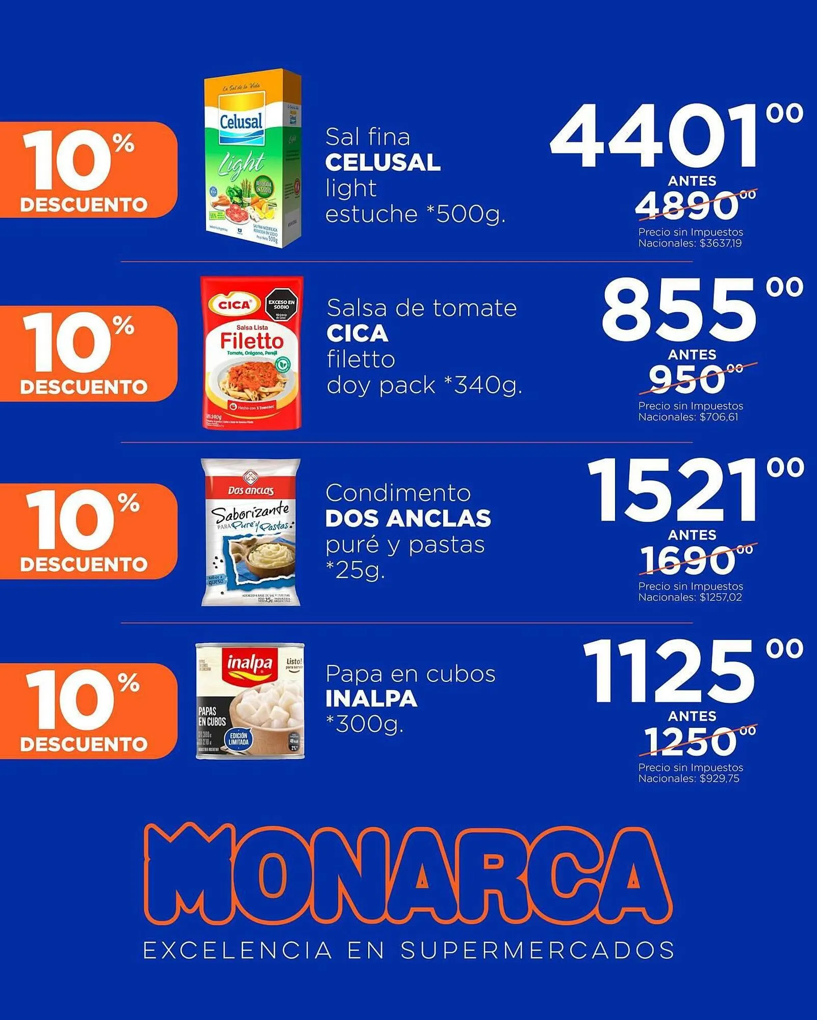 Ofertas de Catálogo Supermercados Monarca 1 de agosto al 5 de agosto 2025 - Página 4 del catálogo