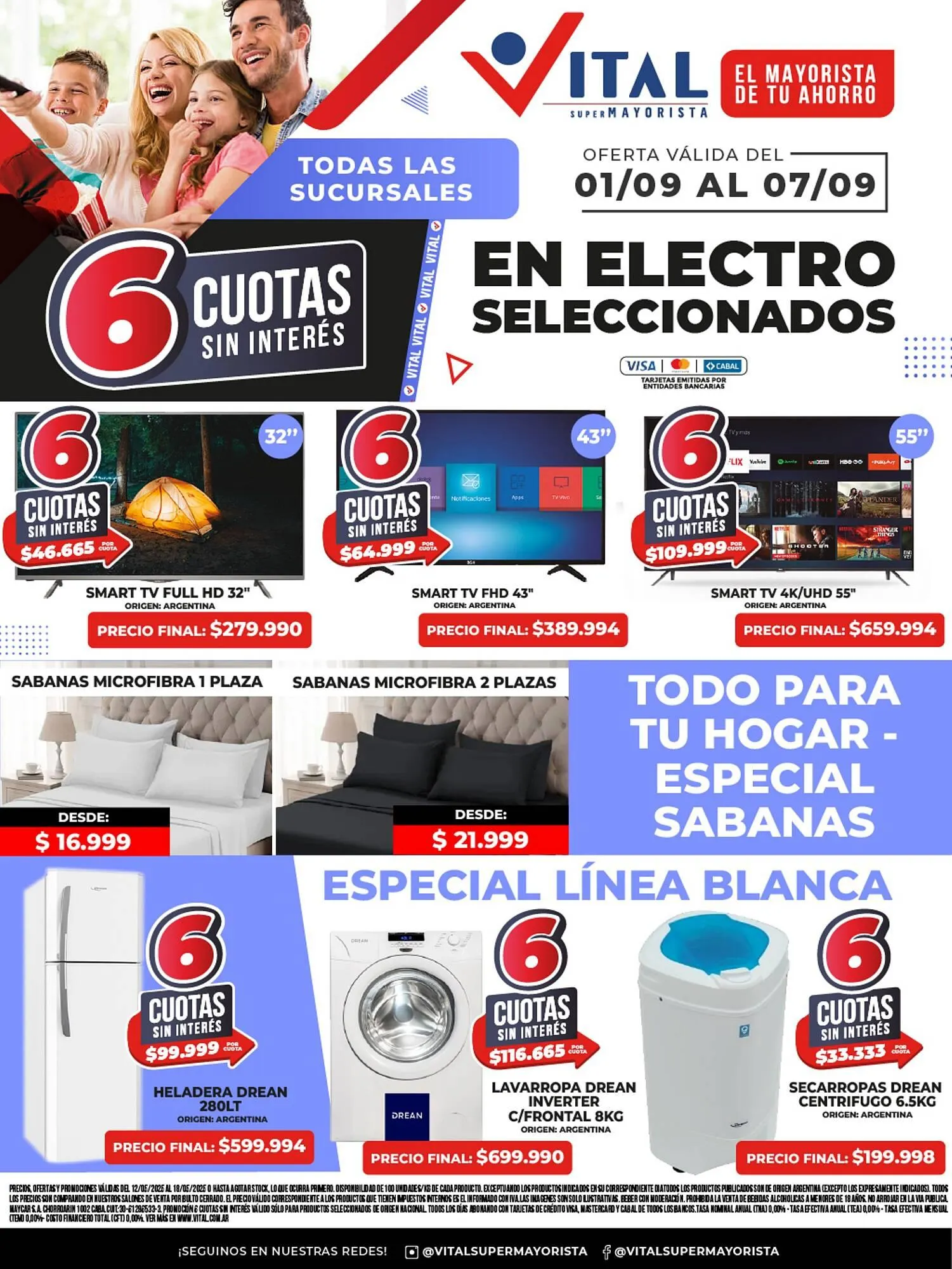 Ofertas de catálogo Supermayorista Vital 1 de septiembre al 7 de septiembre 2025 - Página 1 del catálogo