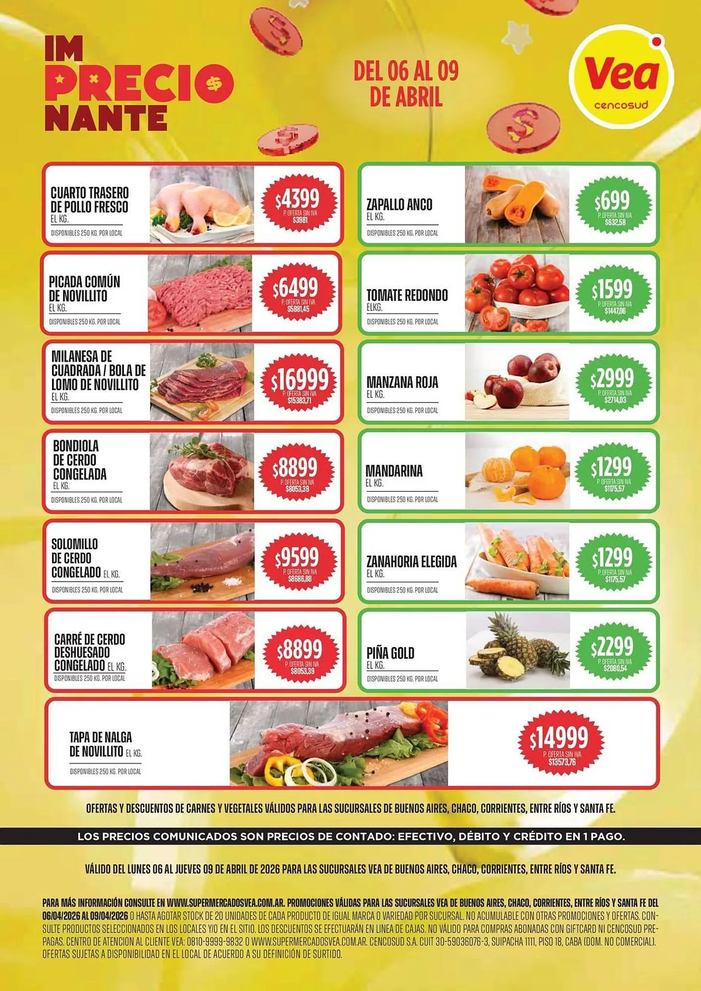 Ofertas de Catálogo Supermercados Vea 6 de abril al 9 de abril 2026 - Página 1 del catálogo