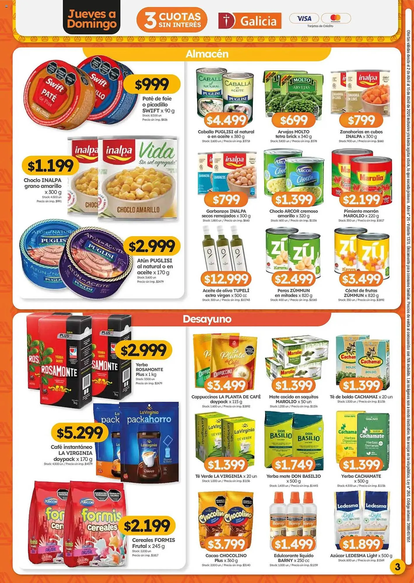 Ofertas de Folleto Cordiez 1 de abril al 15 de abril 2026 - Página 3 del catálogo