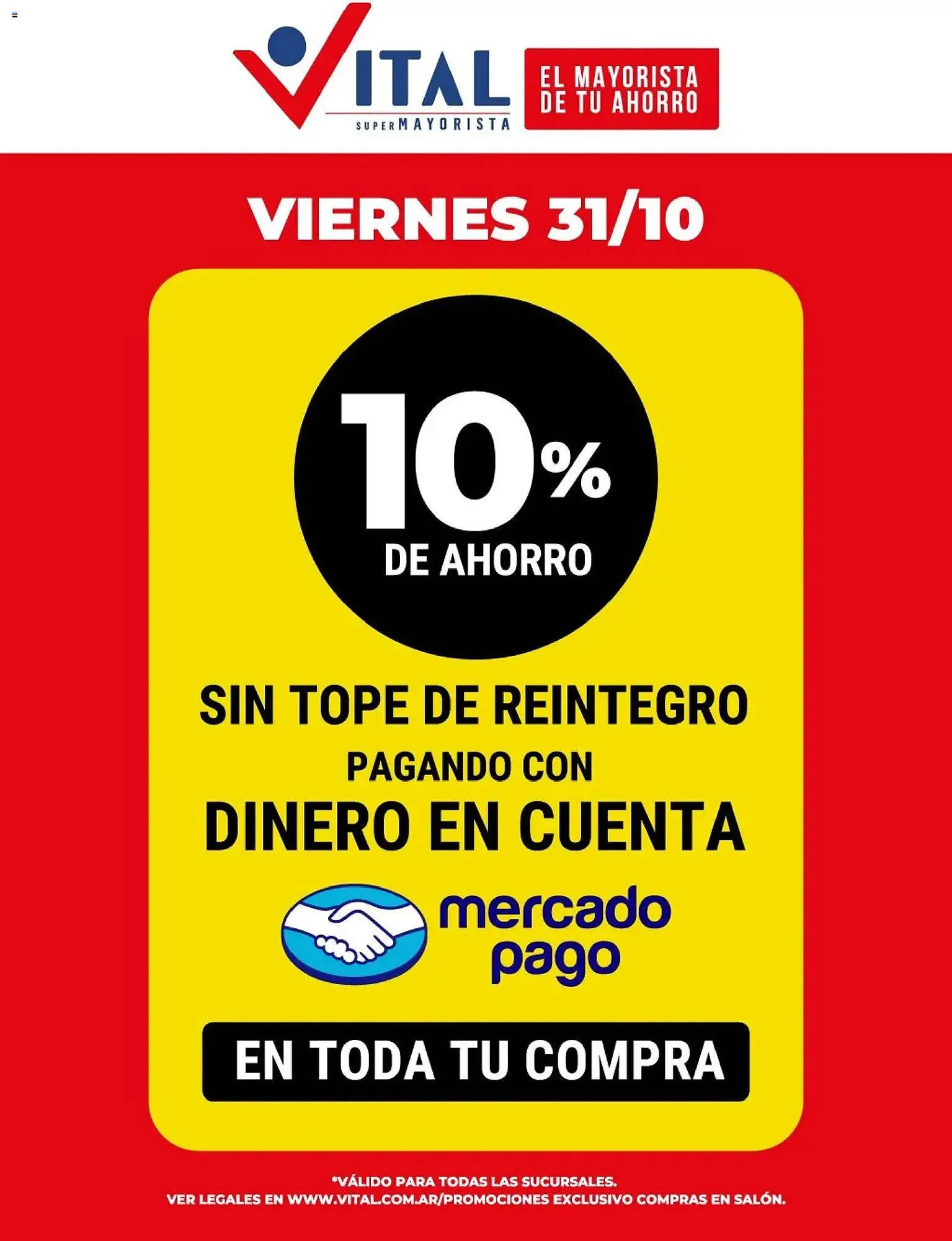 Ofertas de Catálogo Supermayorista Vital 31 de octubre al 1 de noviembre 2025 - Página 1 del catálogo
