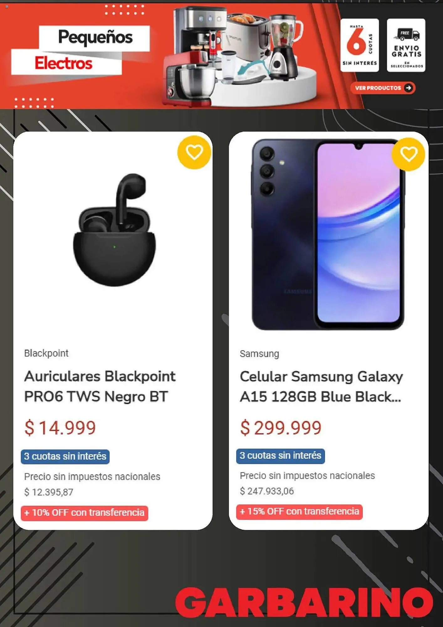 Ofertas de Catálogo Garbarino 20 de enero al 19 de febrero 2026 - Página 6 del catálogo