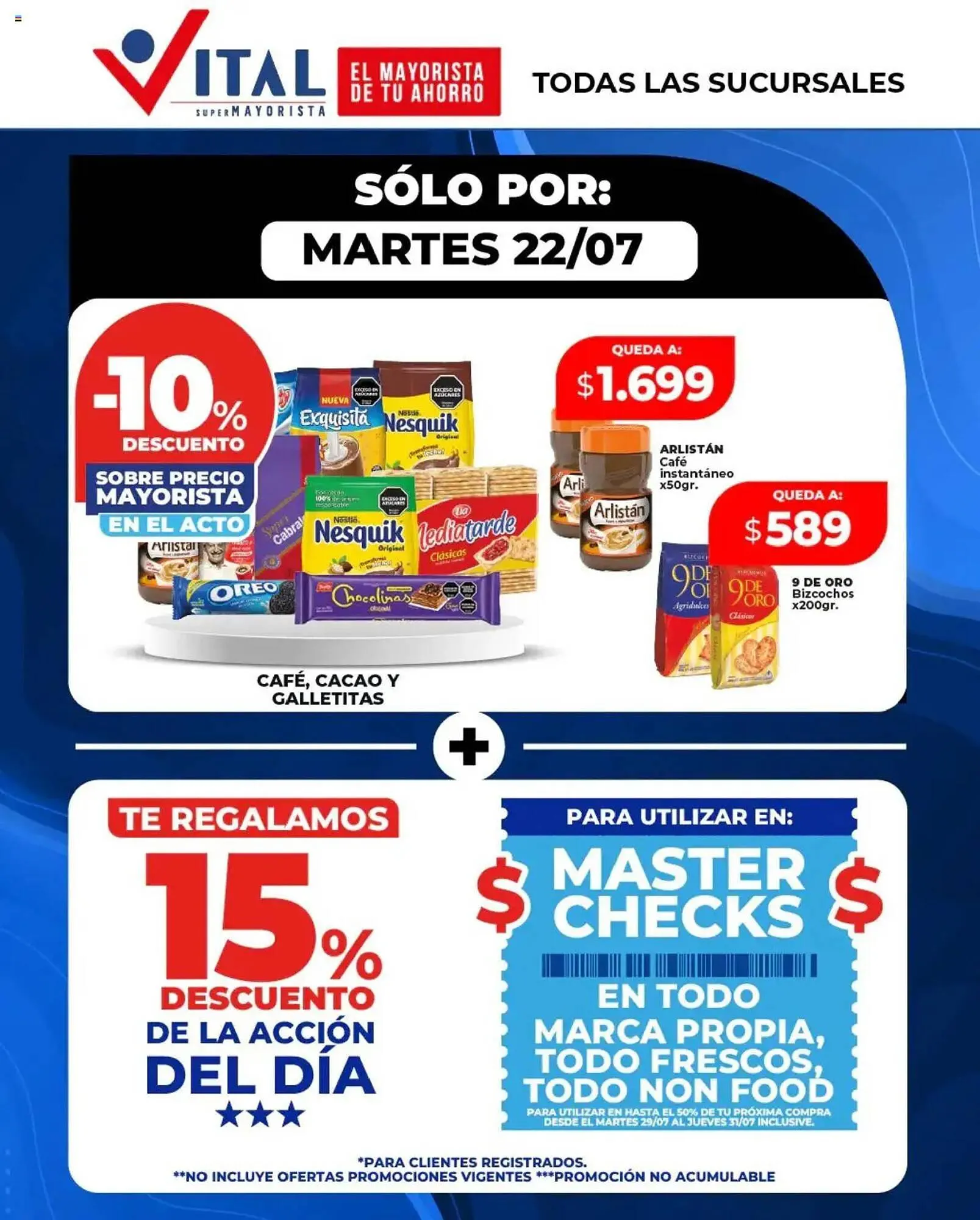 Ofertas de Catálogo Supermayorista Vital 22 de julio al 22 de julio 2025 - Página 1 del catálogo