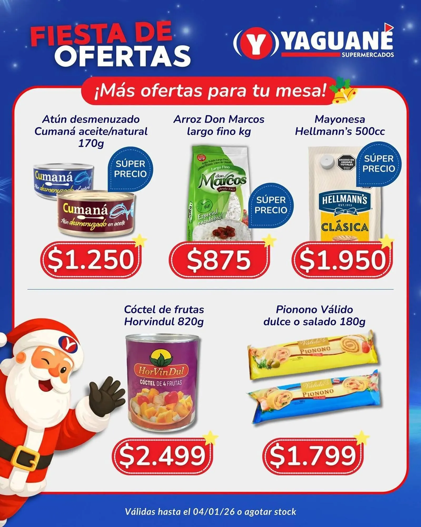 Ofertas de Catálogo Yaguane Supermercados 20 de diciembre al 4 de enero 2026 - Página 4 del catálogo