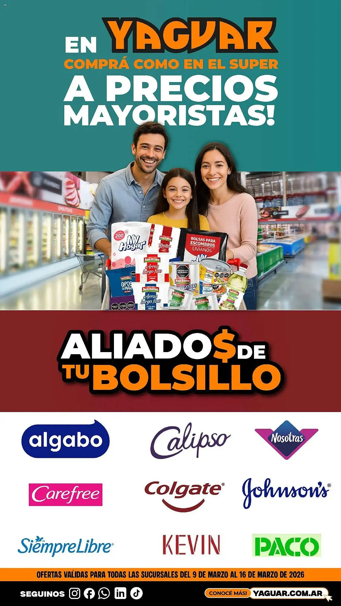 Ofertas de Catálogo Supermercados Yaguar 9 de marzo al 16 de marzo 2026 - Página 1 del catálogo