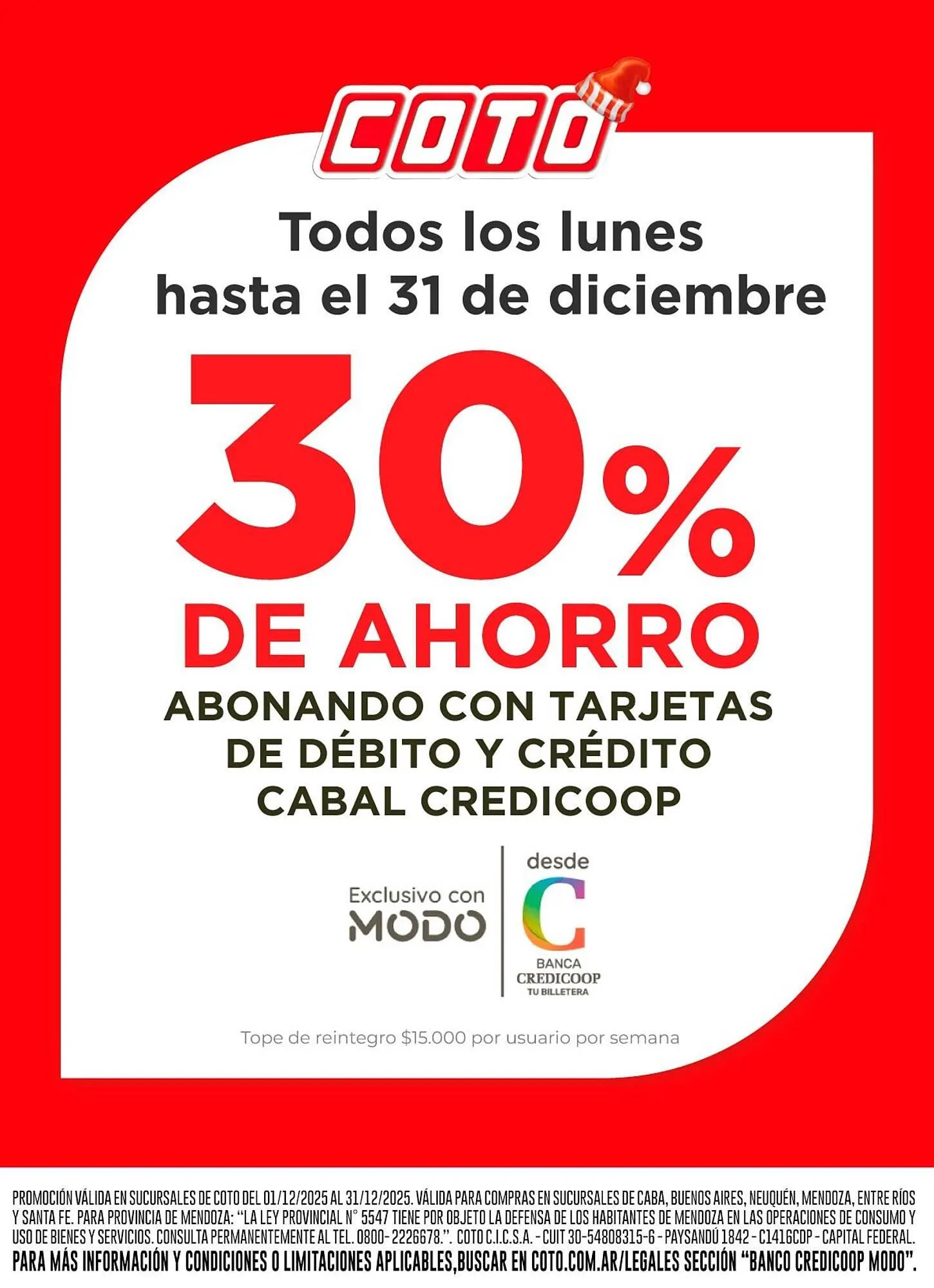 Ofertas de Catálogo Coto 8 de diciembre al 31 de diciembre 2025 - Página 1 del catálogo