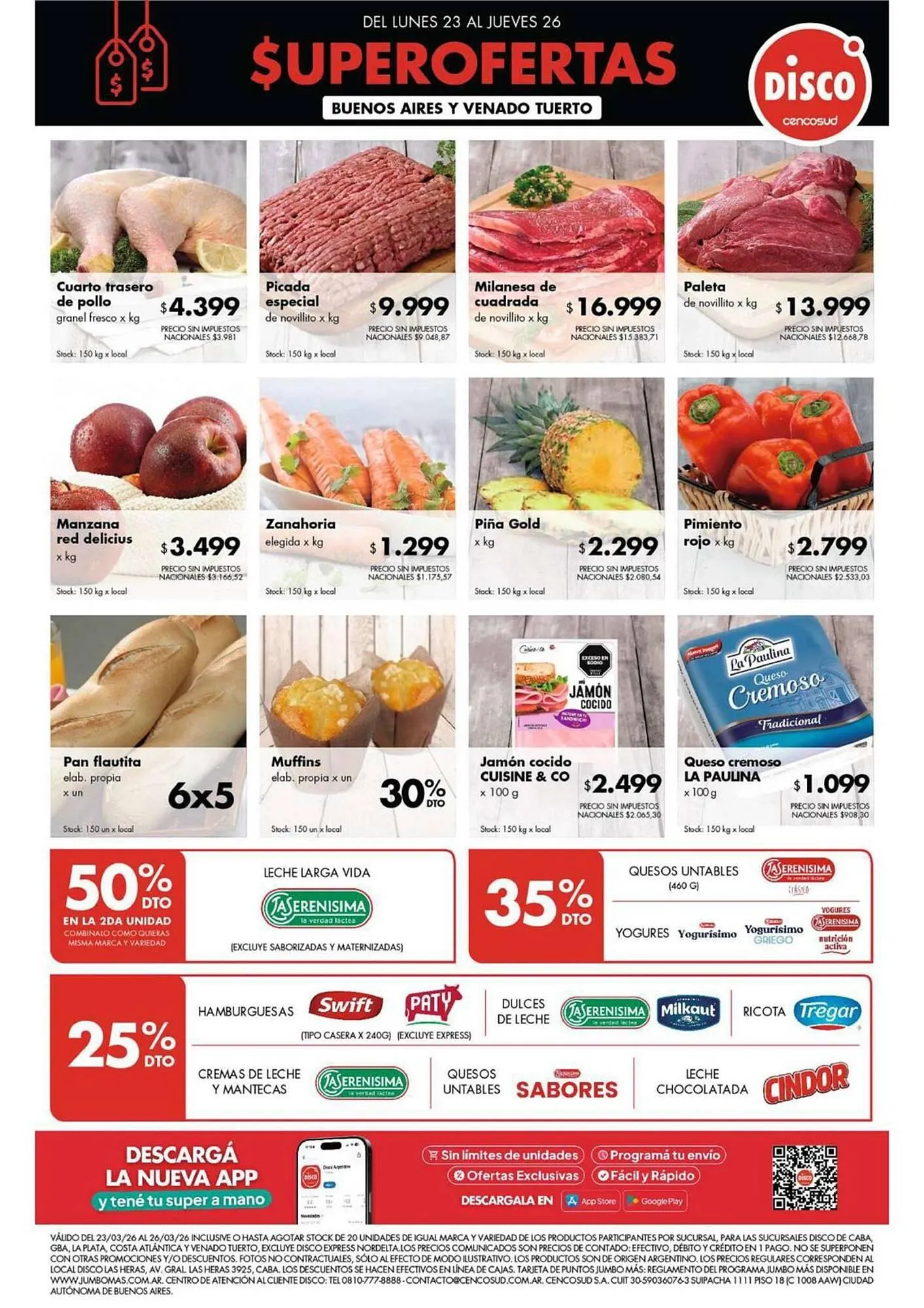 Ofertas de Folleto Disco 23 de marzo al 26 de marzo 2026 - Página 1 del catálogo