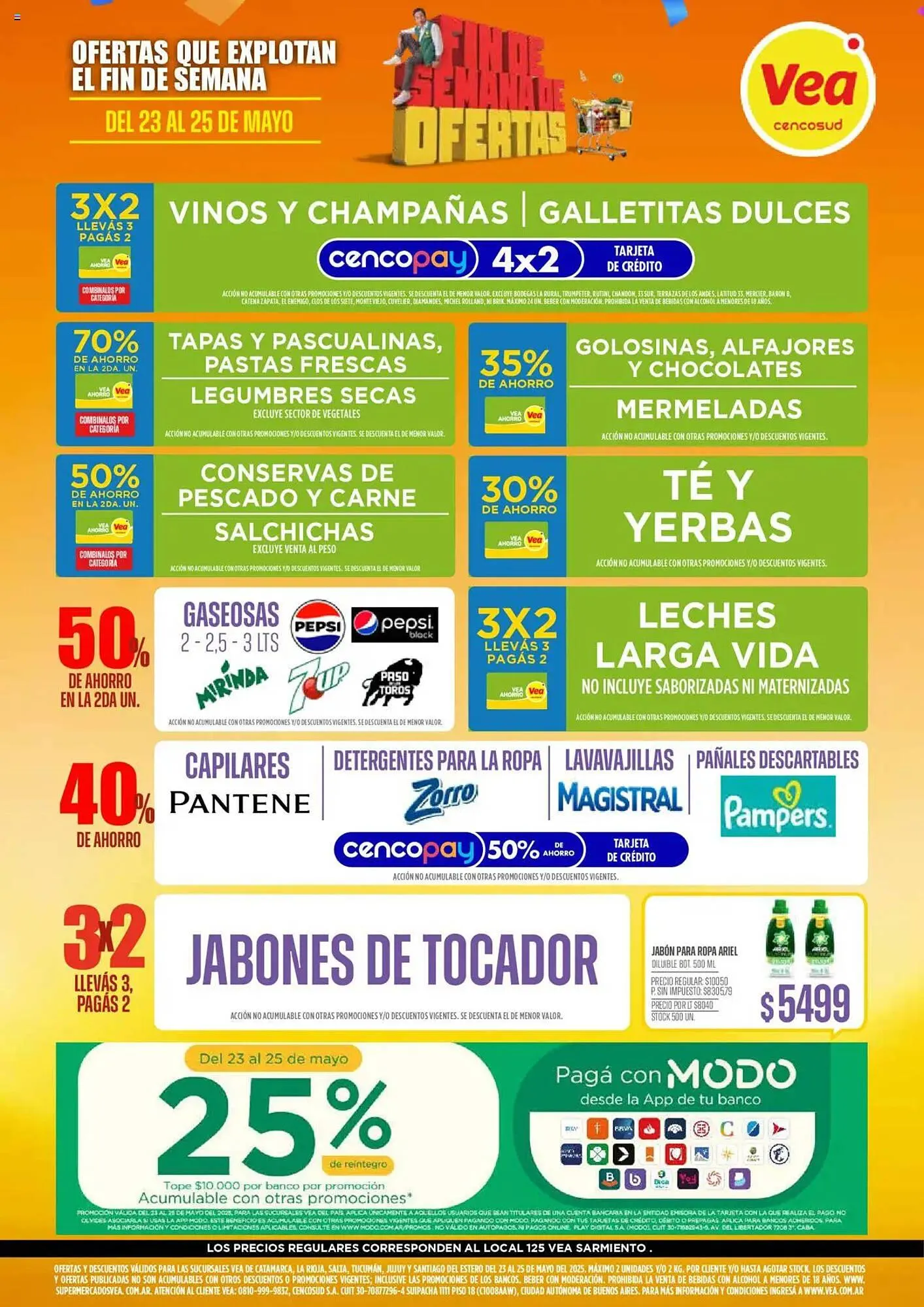 Ofertas de Catálogo Supermercados Vea 22 de mayo al 25 de mayo 2025 - Página 1 del catálogo