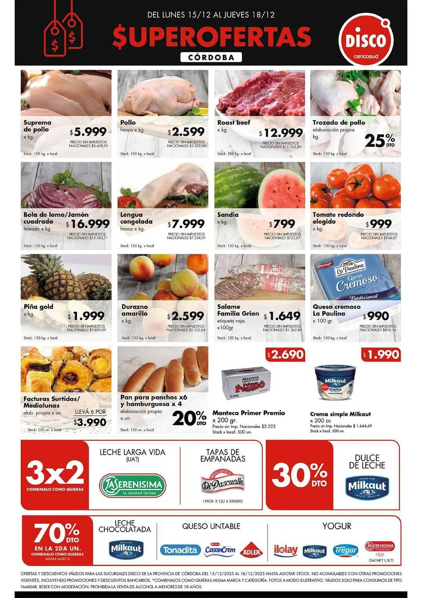 Ofertas de Folleto Disco 15 de diciembre al 18 de diciembre 2025 - Página 1 del catálogo