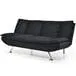 Futón Joy 3 cuerpos 2 plazas negro