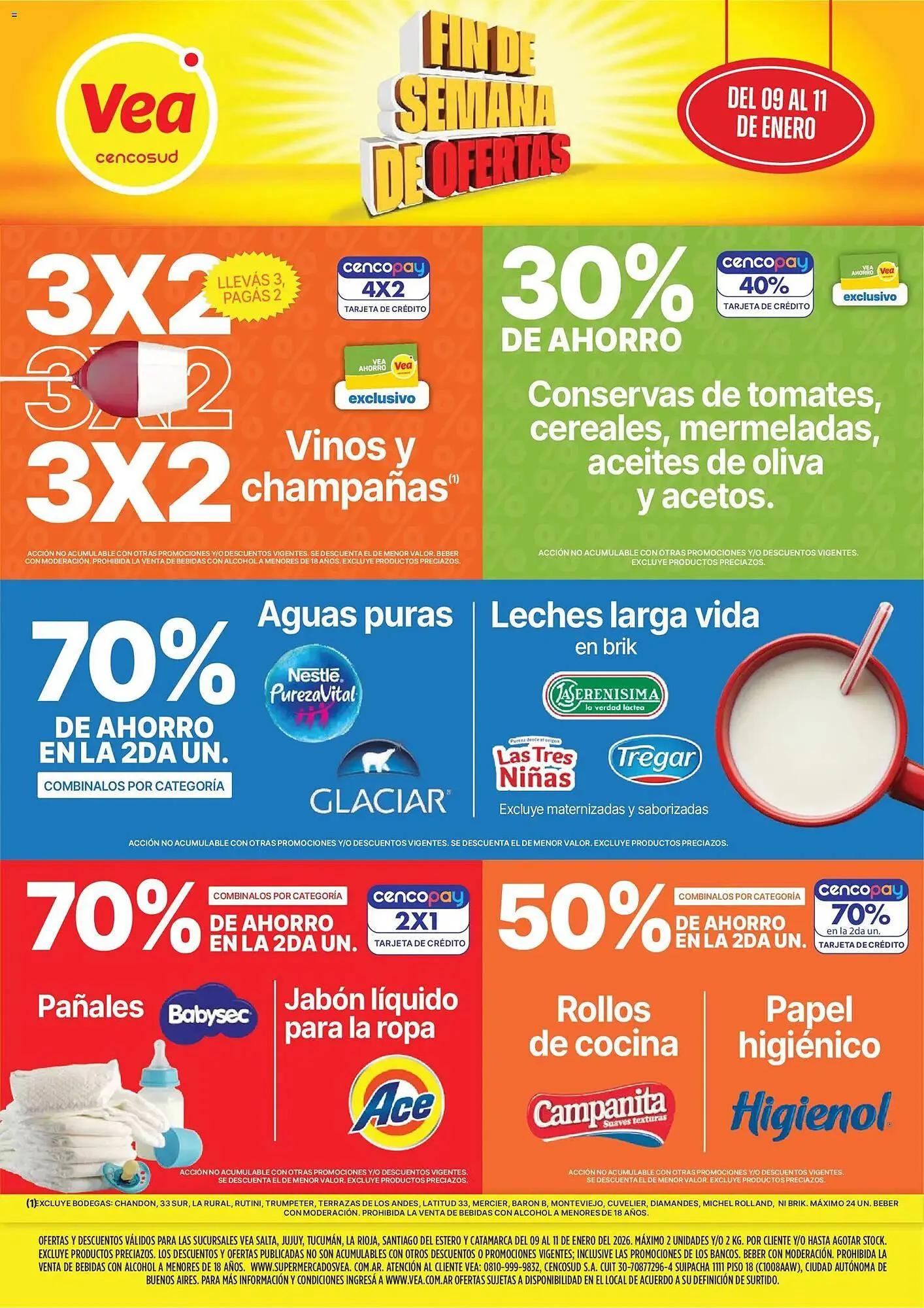 Ofertas de Catálogo Supermercados Vea 9 de enero al 11 de enero 2026 - Página 1 del catálogo