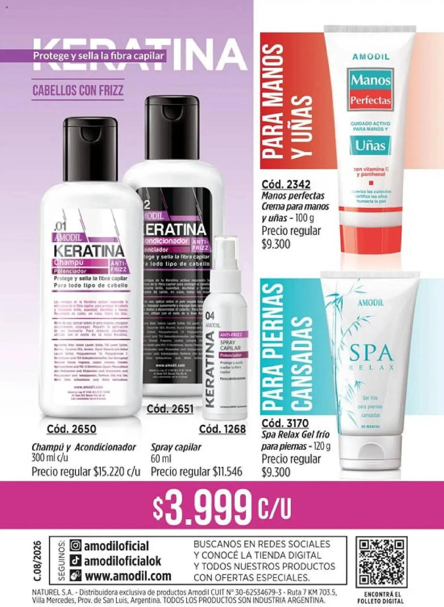 Ofertas de Catálogo Amodil 8 de abril al 21 de junio 2026 - Página 164 del catálogo