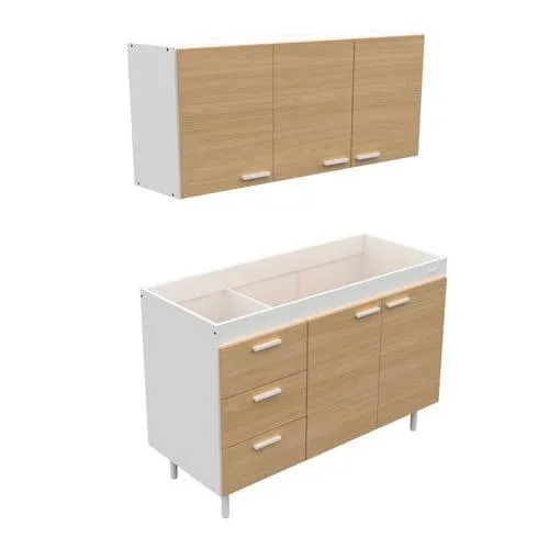 Combo mueble de cocina 1.20 m malta sin bacha Mosconi