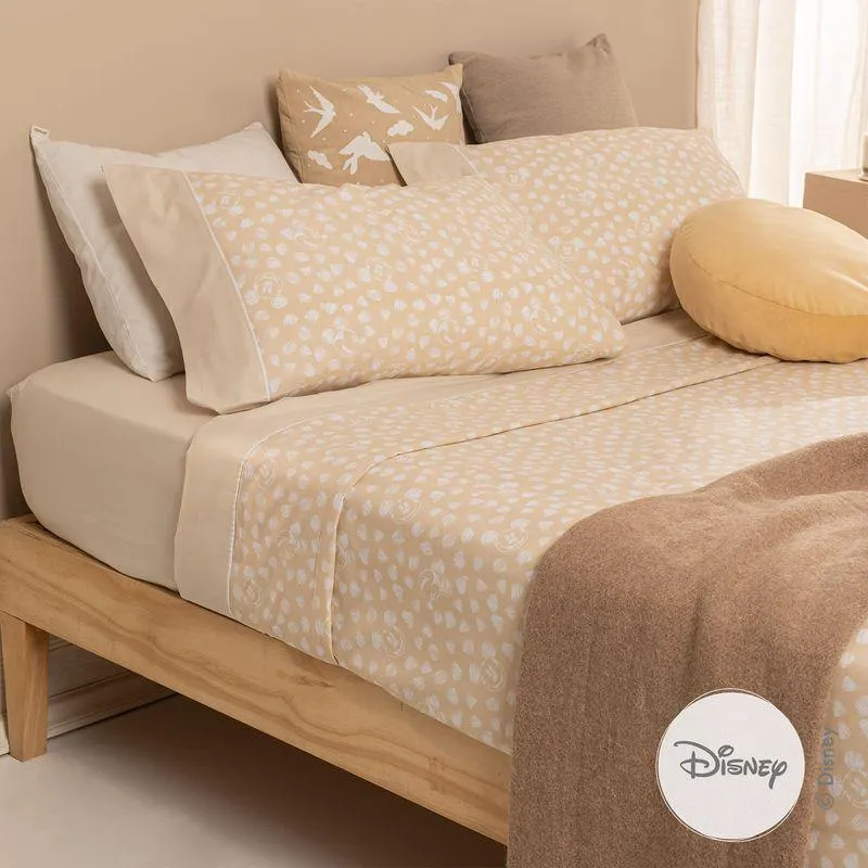Juego de Sábanas Extra Queen Size Crayón Mickey