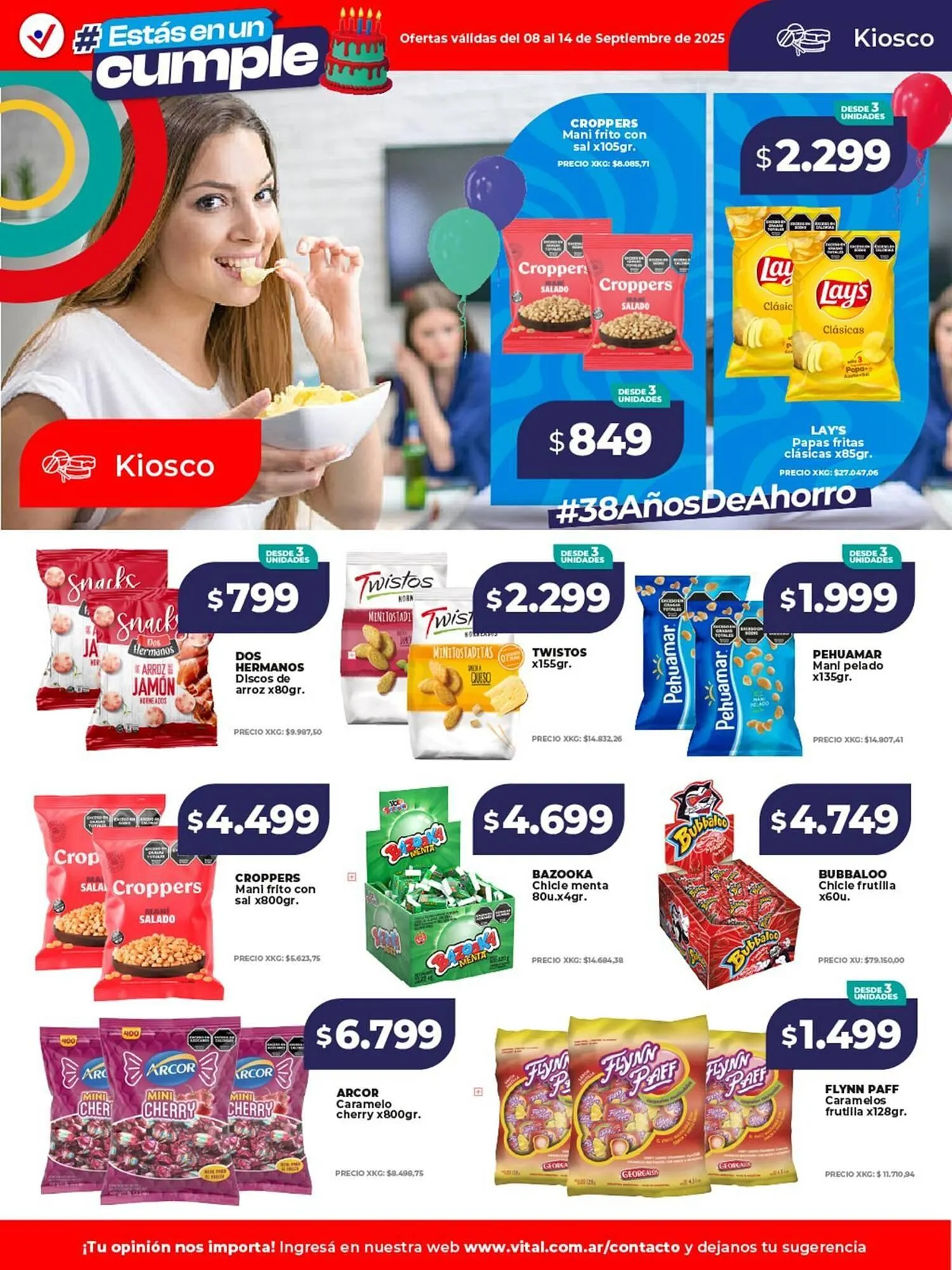 Ofertas de Catálogo Supermayorista Vital 8 de septiembre al 14 de septiembre 2025 - Página 20 del catálogo