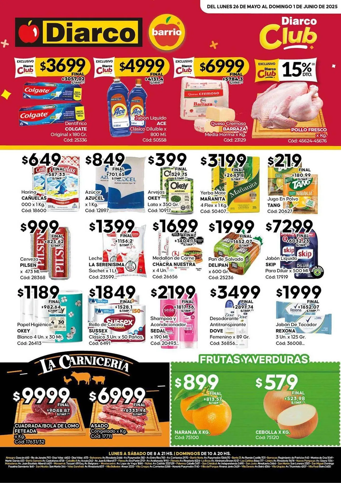 Ofertas de Catálogo Diarco 26 de mayo al 1 de junio 2025 - Página 1 del catálogo
