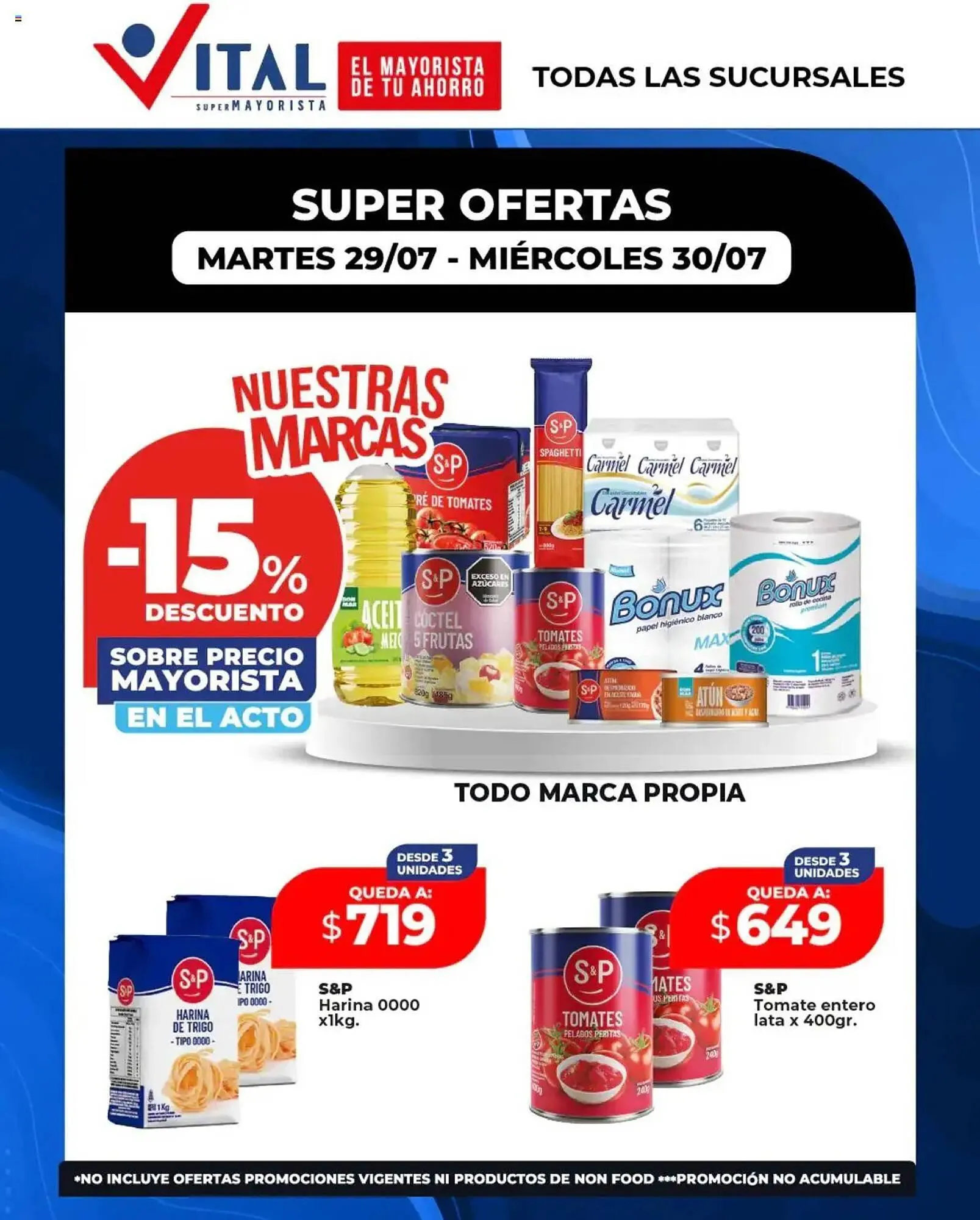 Ofertas de Catálogo Supermayorista Vital 29 de julio al 30 de julio 2025 - Página 1 del catálogo
