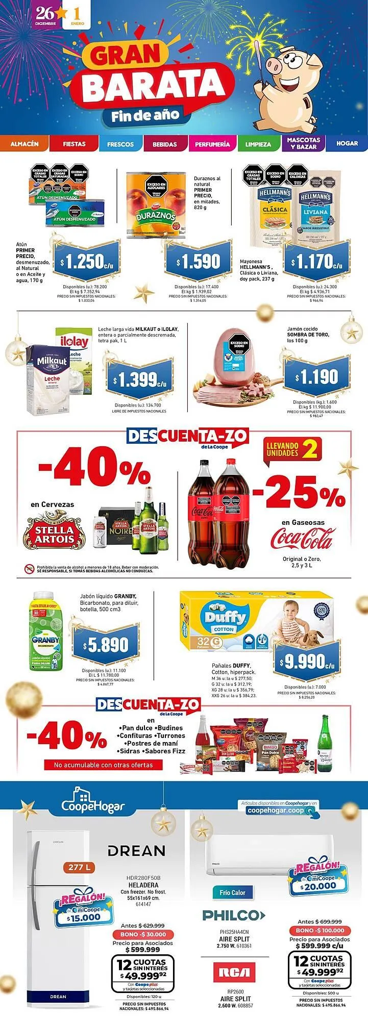 Ofertas de Catálogo Cooperativa Obrera 26 de diciembre al 1 de enero 2026 - Página 1 del catálogo