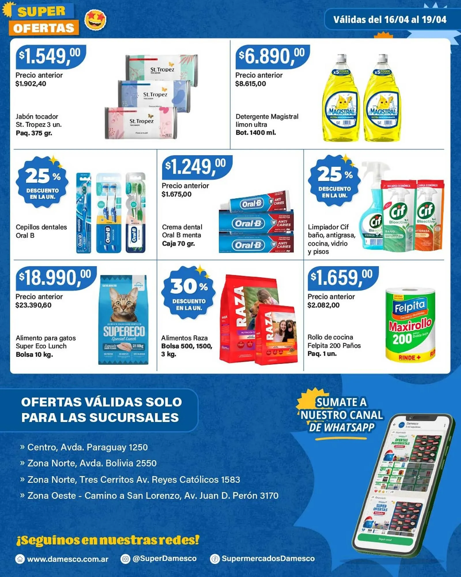 Ofertas de Catálogo Supermercados Damesco 16 de abril al 19 de abril 2026 - Página 8 del catálogo