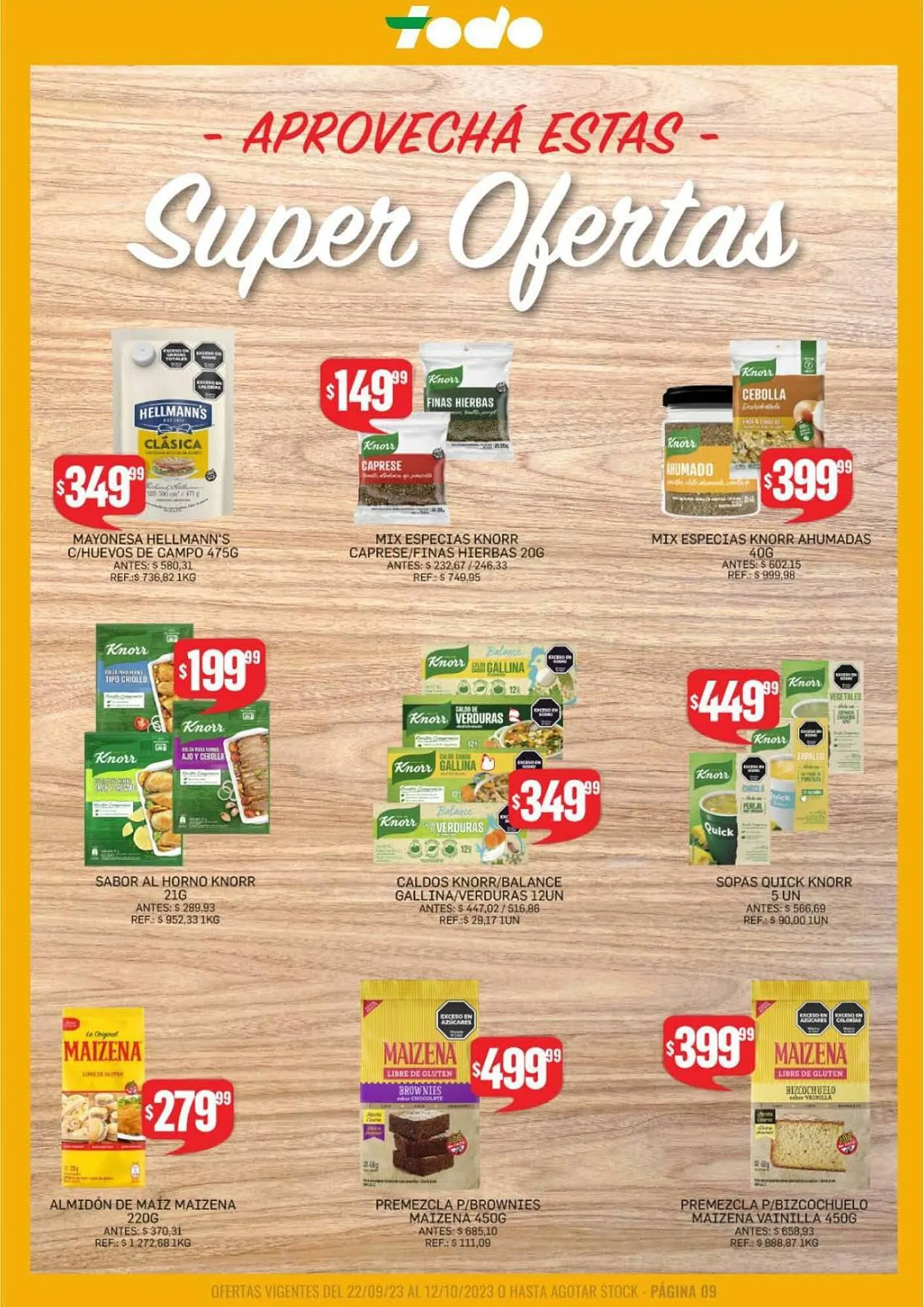 Ofertas de Catálogo Supermercados Todo 22 de septiembre al 12 de octubre 2023 - Página 9 del catálogo