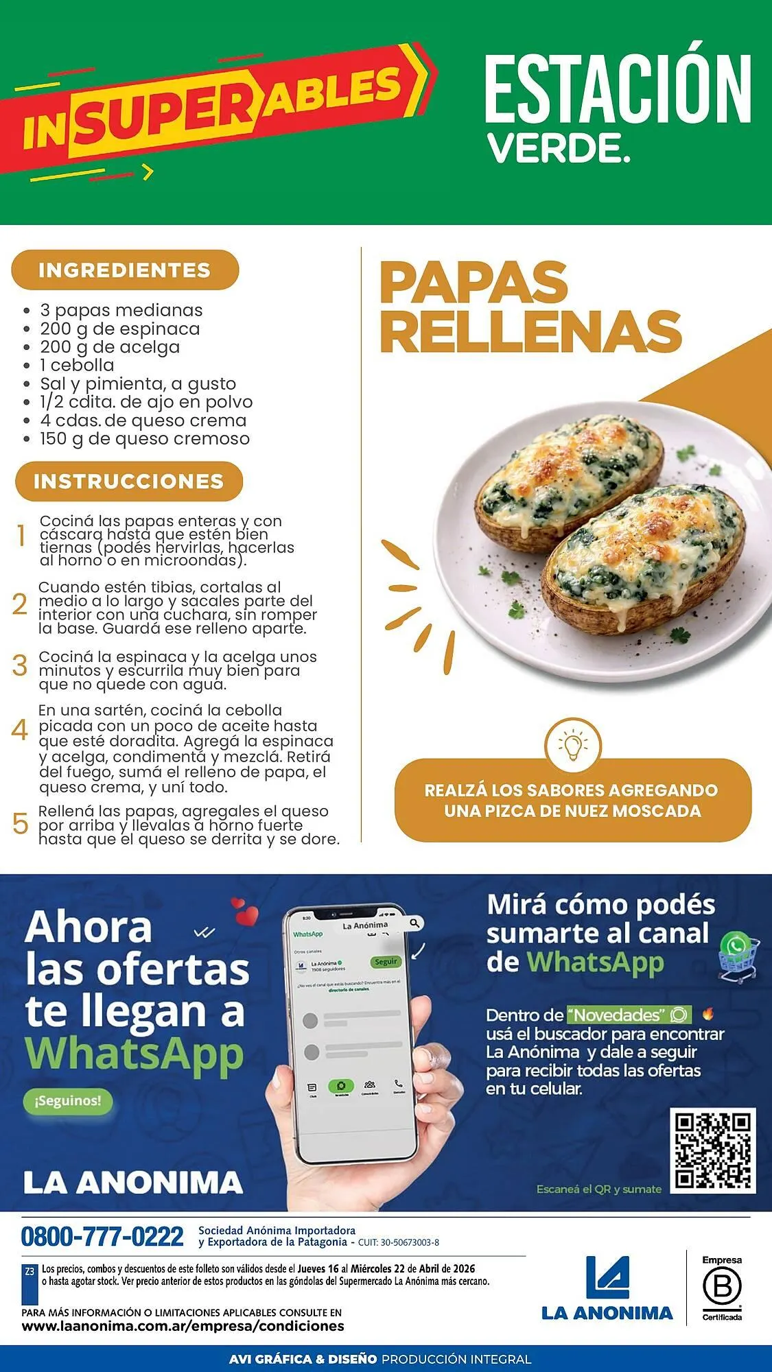 Ofertas de Catálogo La Anonima 16 de abril al 22 de abril 2026 - Página 6 del catálogo