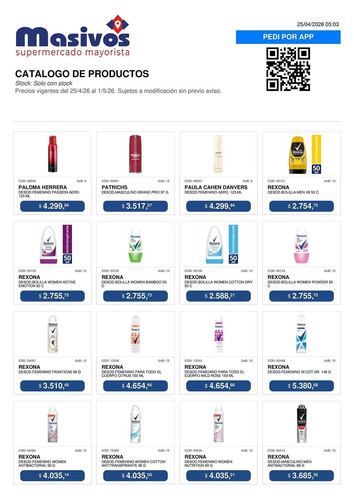 Ofertas de Catálogo Masivos 25 de abril al 1 de mayo 2026 - Página 109 del catálogo