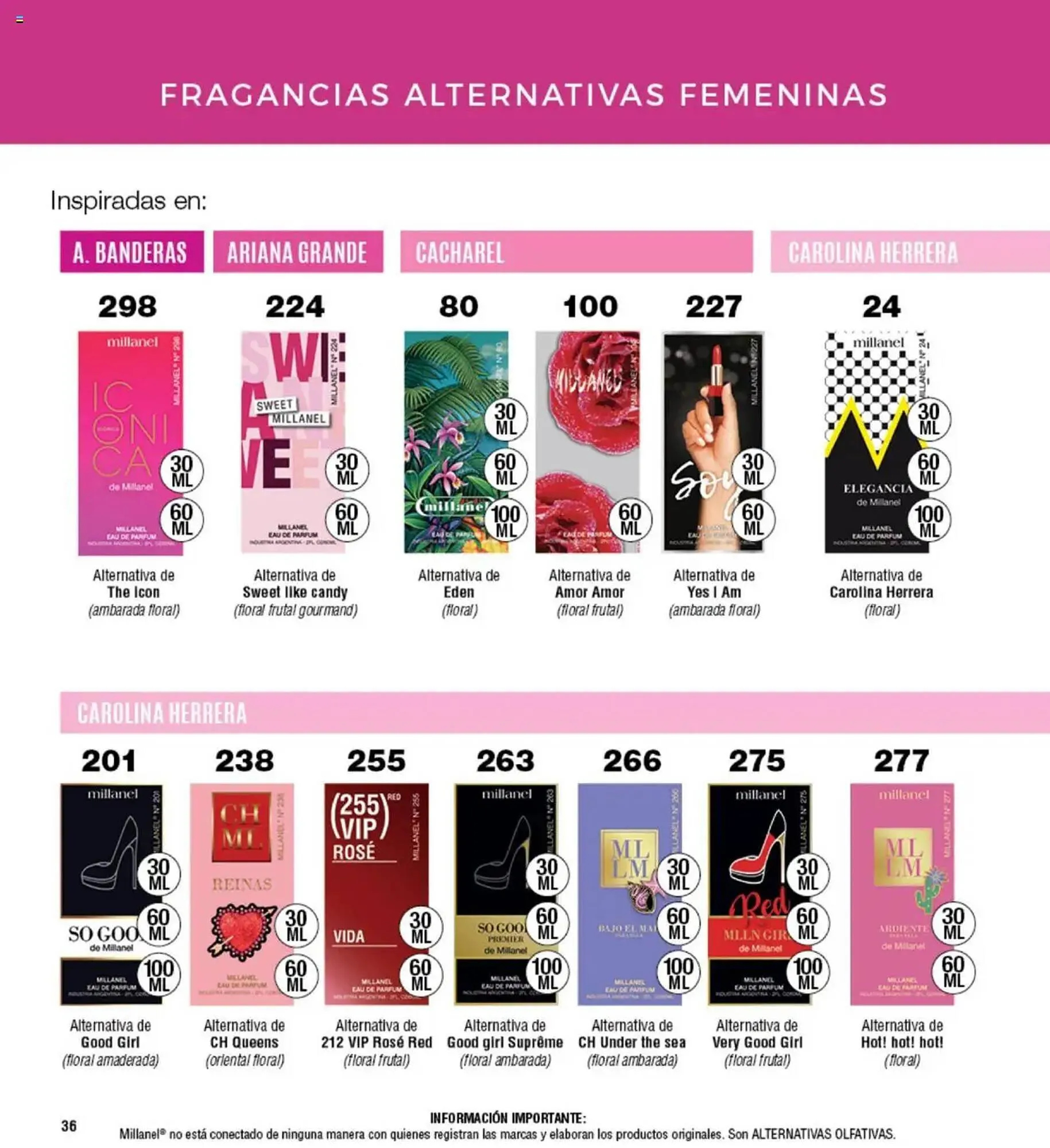 Ofertas de Catálogo Millanel Cosmética 28 de abril al 25 de mayo 2025 - Página 36 del catálogo