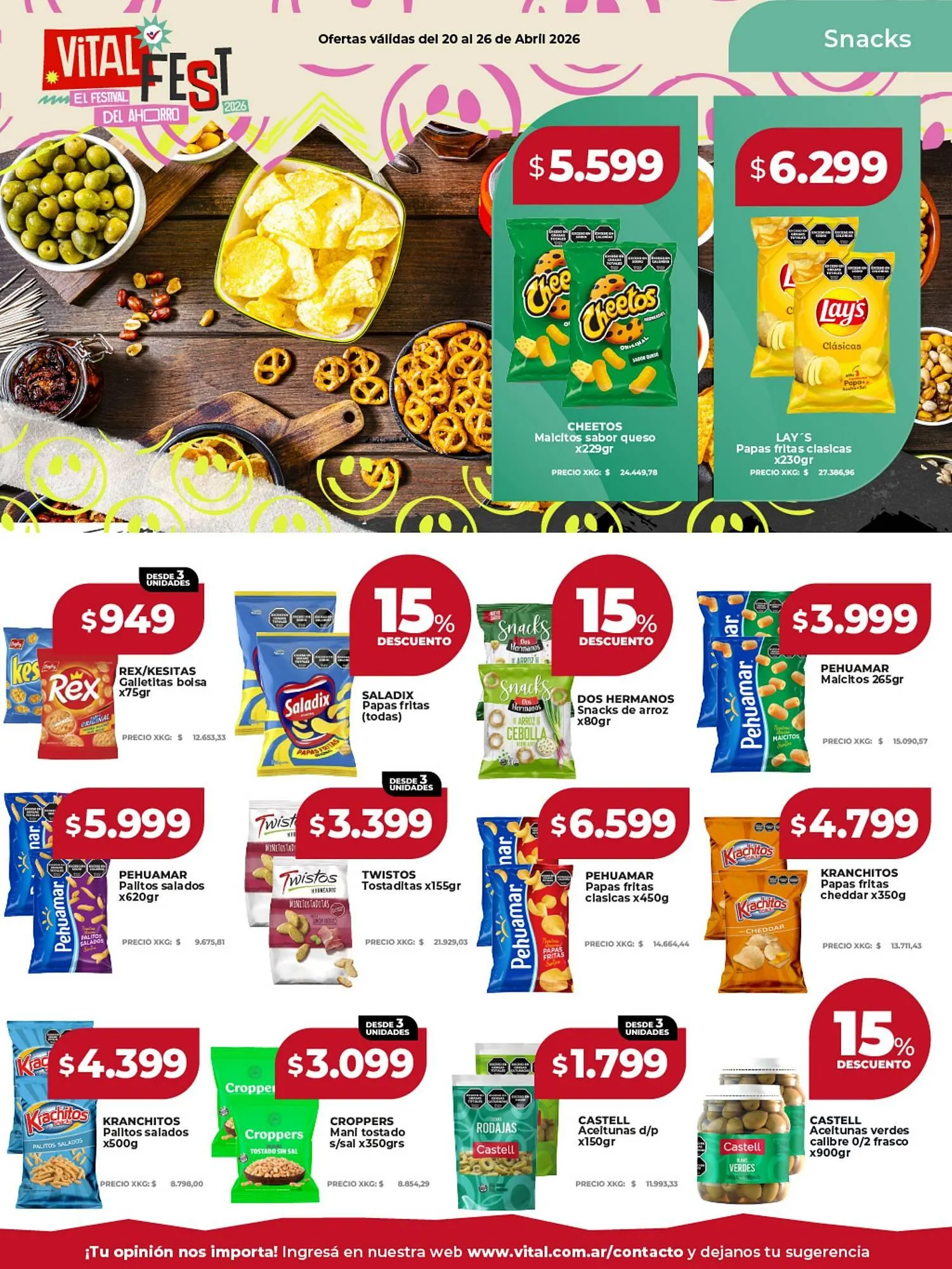 Ofertas de Catálogo Supermayorista Vital 20 de abril al 26 de abril 2026 - Página 20 del catálogo