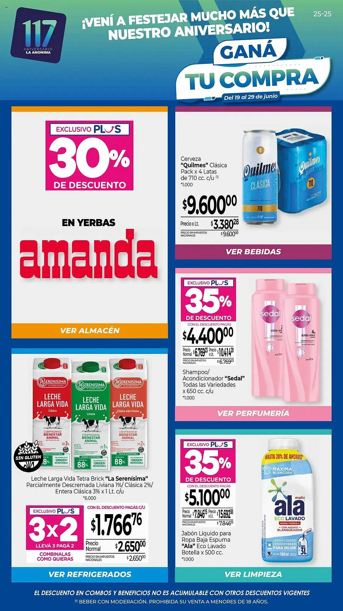 Ofertas de Catálogo La Anonima 19 de junio al 30 de junio 2025 - Página 1 del catálogo