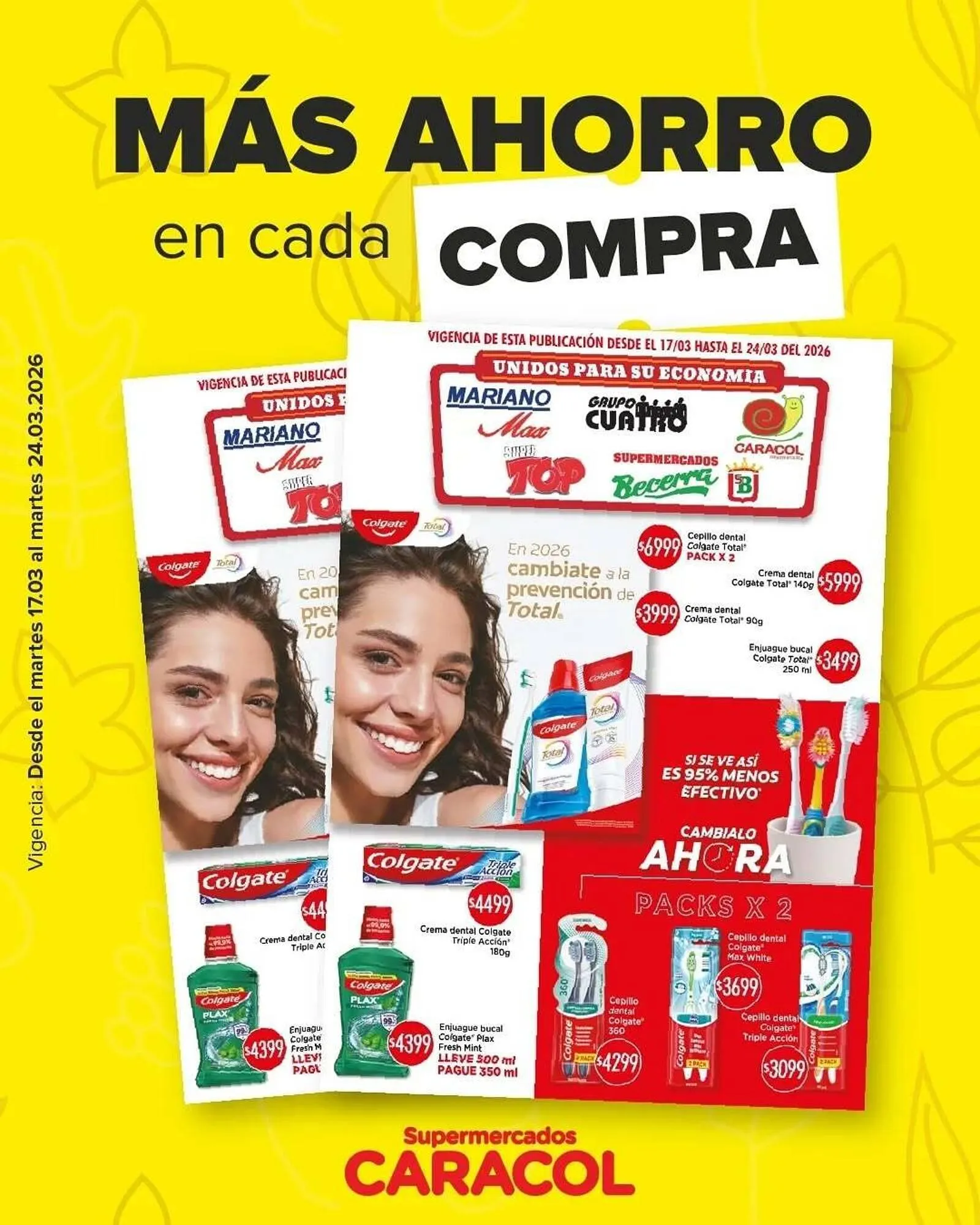 Ofertas de Catálogo Supermercados Caracol 17 de marzo al 24 de marzo 2026 - Página 1 del catálogo