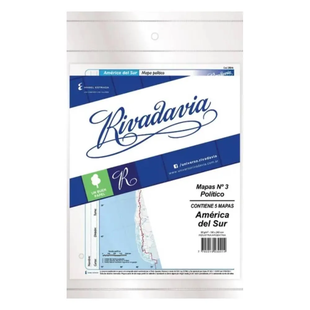 KIT X5 MAPAS N�3 AMER.DEL SUR POL.