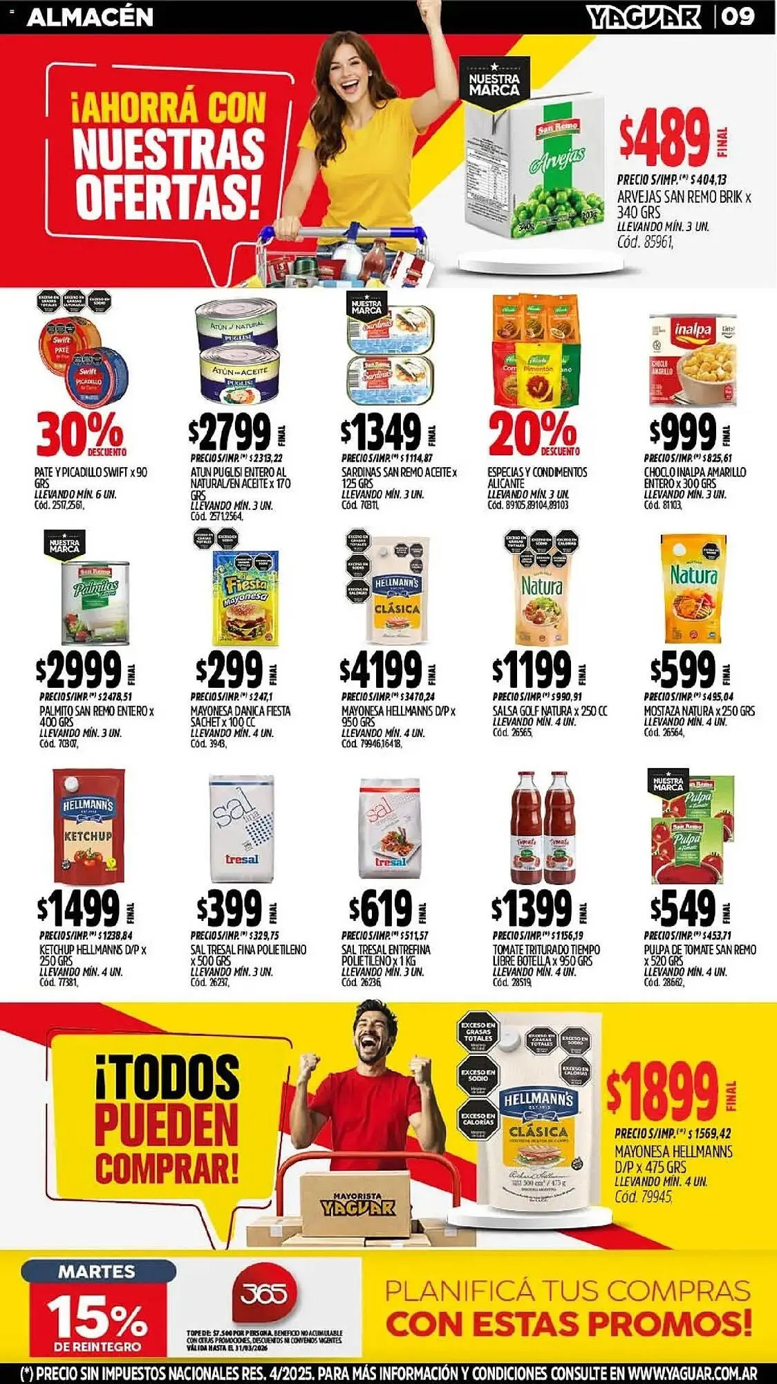 Ofertas de Catálogo Supermercados Yaguar 2 de marzo al 8 de marzo 2026 - Página 9 del catálogo