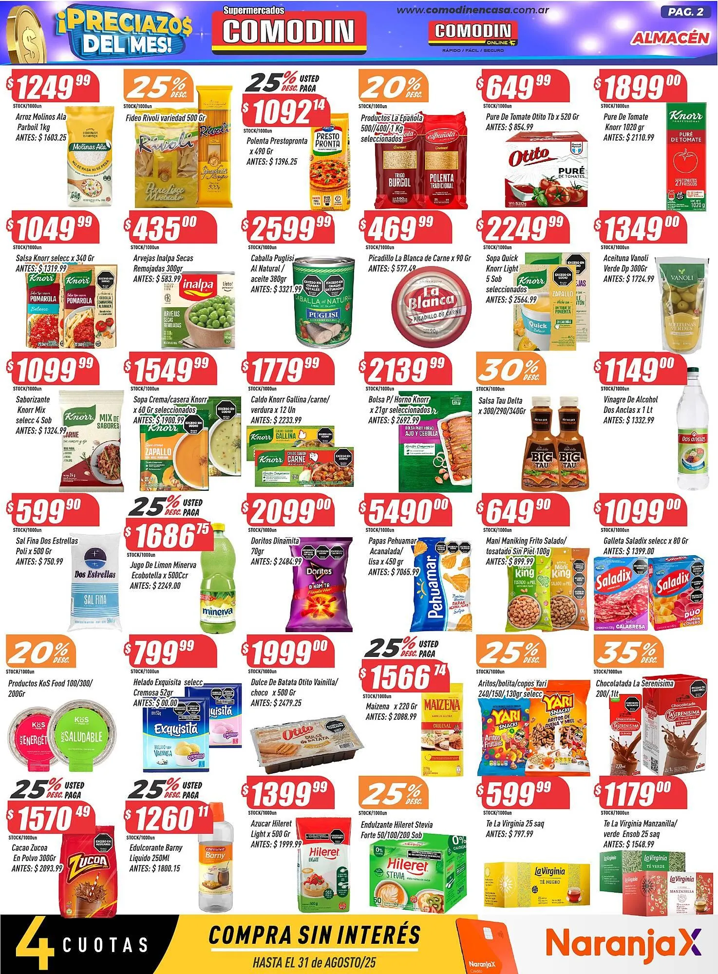 Ofertas de Catálogo Supermercados Comodin 25 de agosto al 31 de agosto 2025 - Página 2 del catálogo