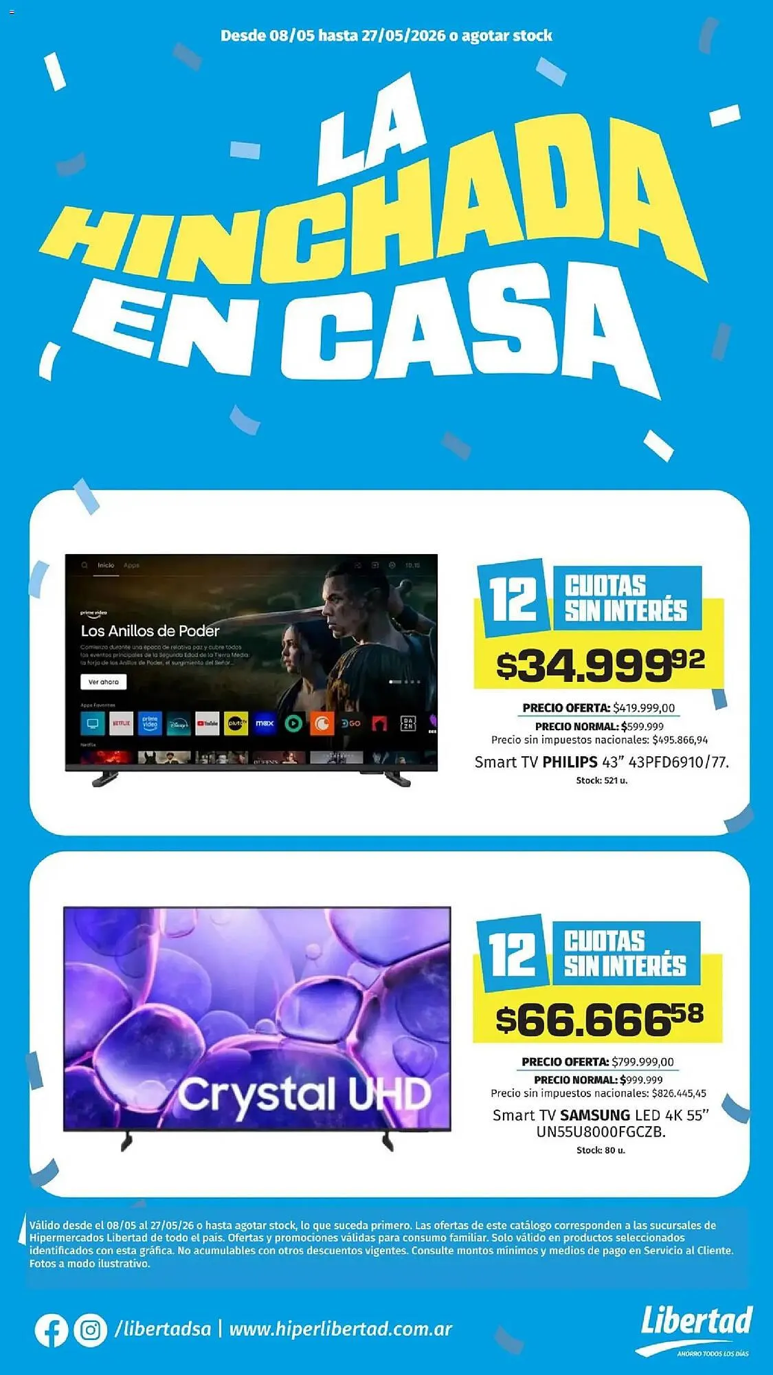 Ofertas de Catálogo Hipermercado Libertad 9 de mayo al 27 de mayo 2026 - Página 1 del catálogo