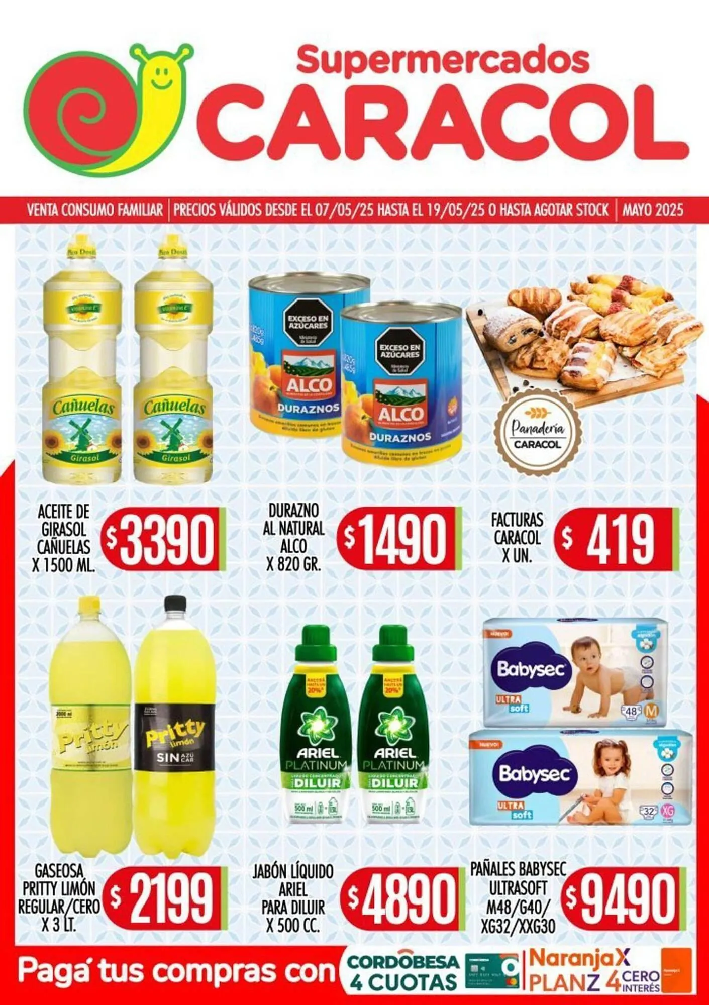 Ofertas de Catálogo Supermercados Caracol 13 de mayo al 19 de mayo 2025 - Página 1 del catálogo