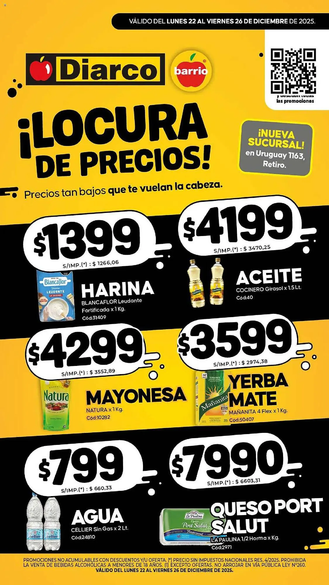 Ofertas de Catálogo Diarco 22 de diciembre al 26 de diciembre 2025 - Página 1 del catálogo