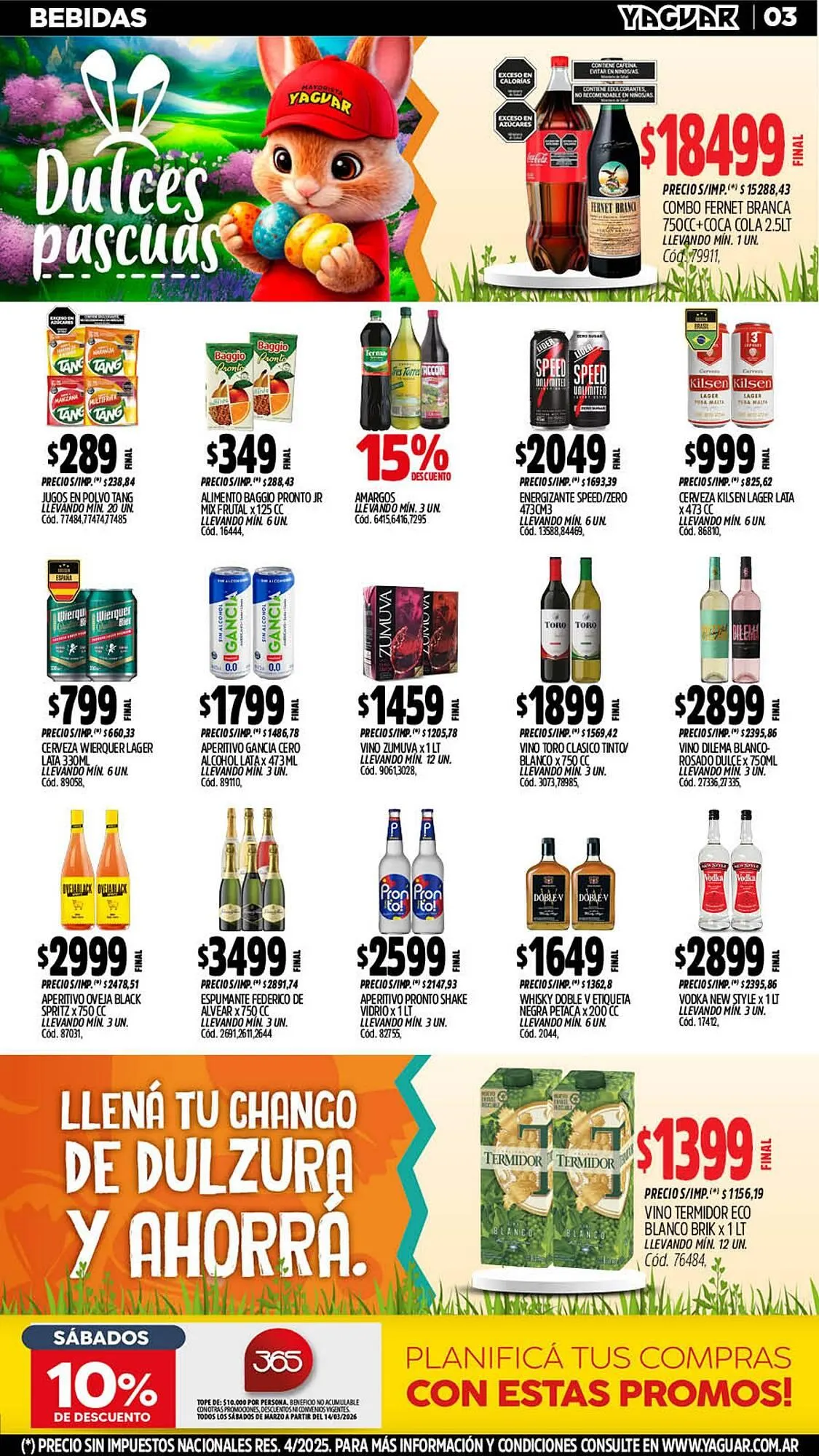 Ofertas de Catálogo Supermercados Yaguar 16 de marzo al 30 de marzo 2026 - Página 3 del catálogo