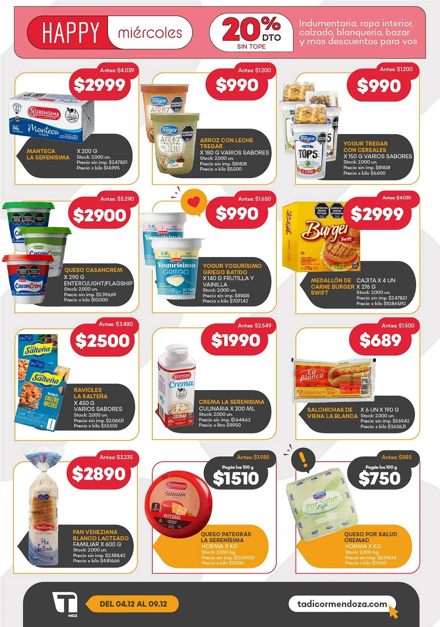 Ofertas de Catálogo Supermercados Tadicor 2 de diciembre al 9 de diciembre 2025 - Página 4 del catálogo